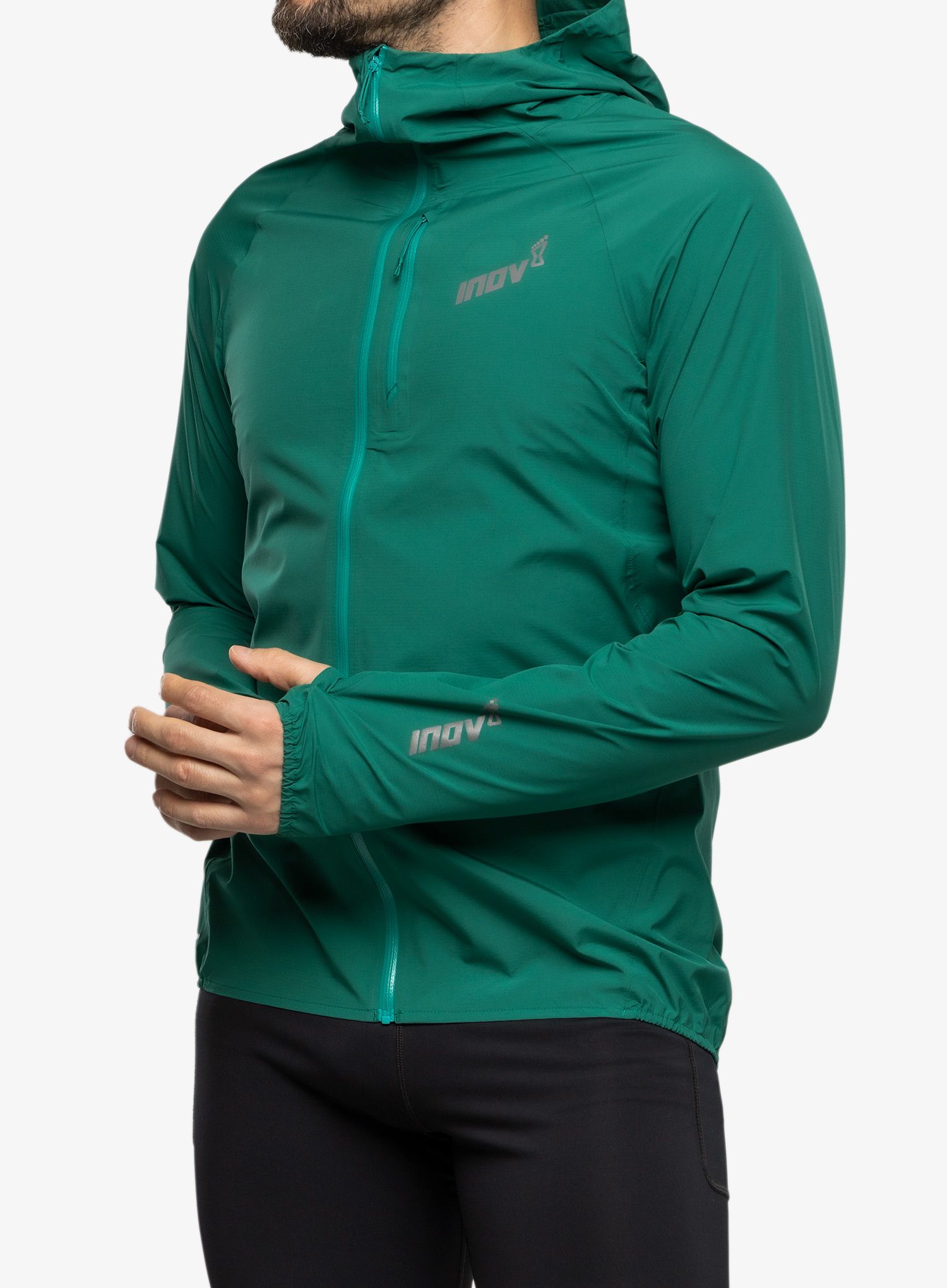 Куртка для бігу Inov-8 Stormshell FZ V2 - dark green
