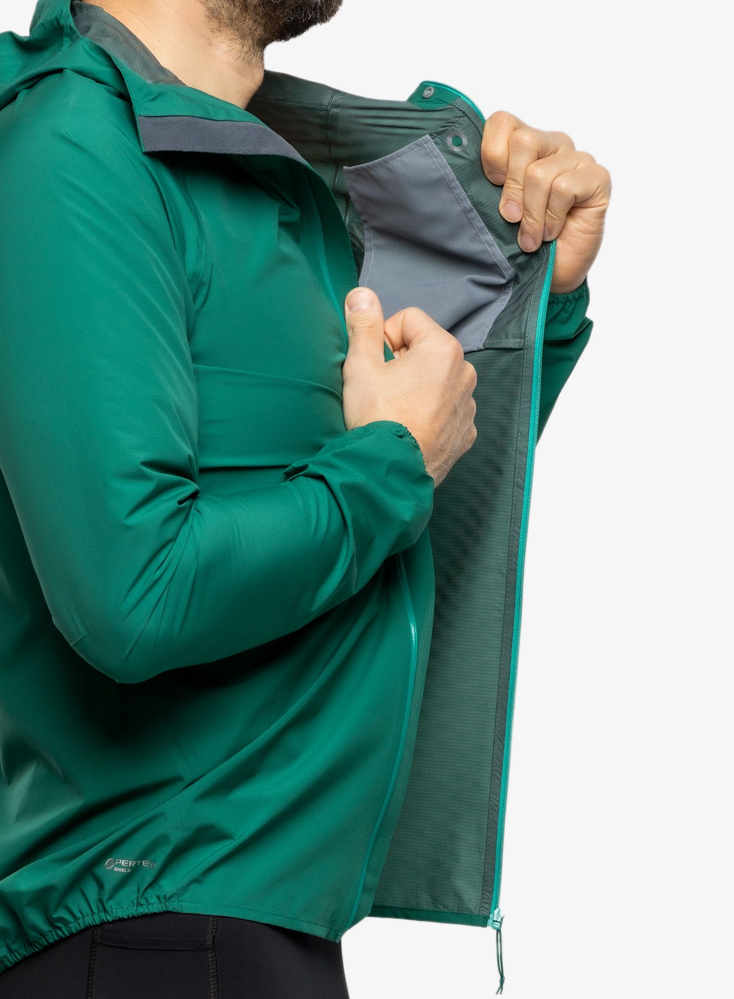 Куртка для бігу Inov-8 Stormshell FZ V2 - dark green