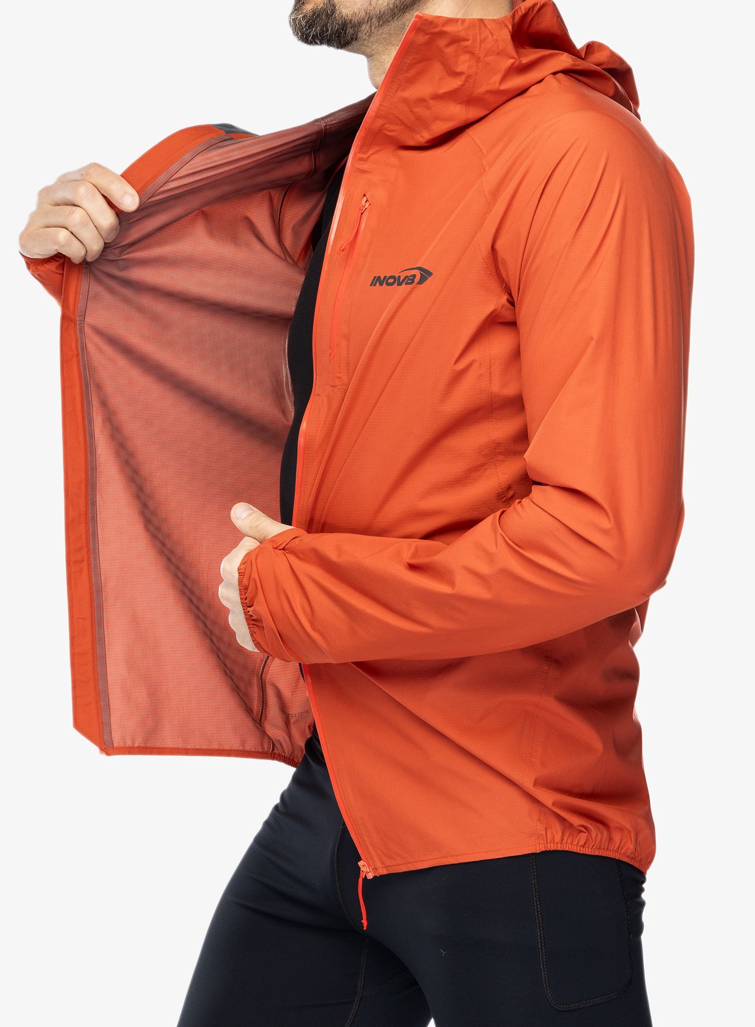 Куртка для бігу Inov-8 Stormshell FZ V2 - fiery red