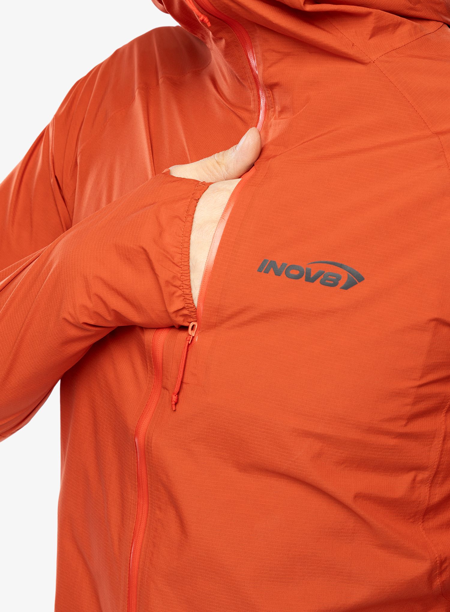 Куртка для бігу Inov-8 Stormshell FZ V2 - fiery red