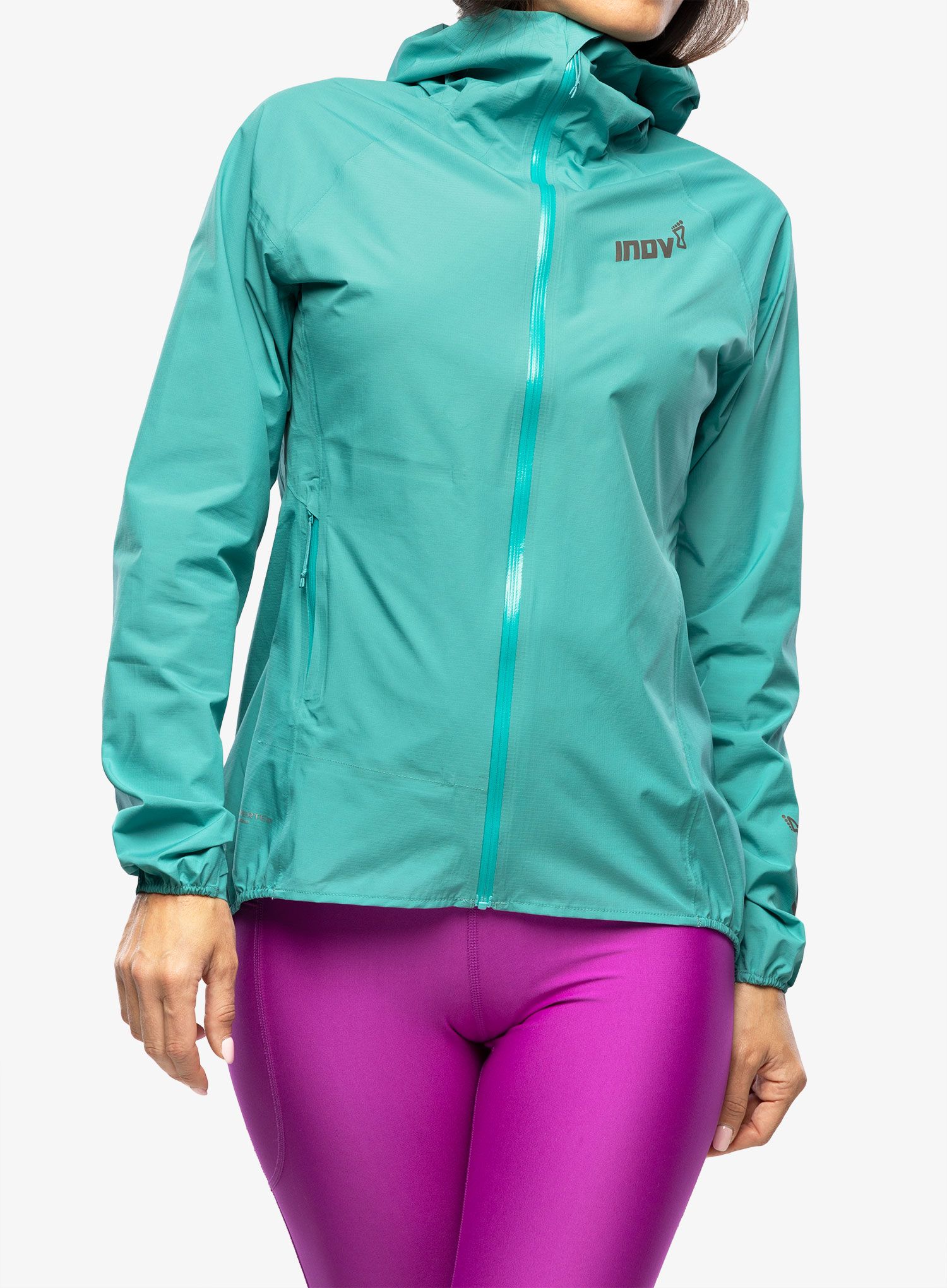 Куртка для бігу жіноча Inov-8 Stormshell FZ V2 - teal
