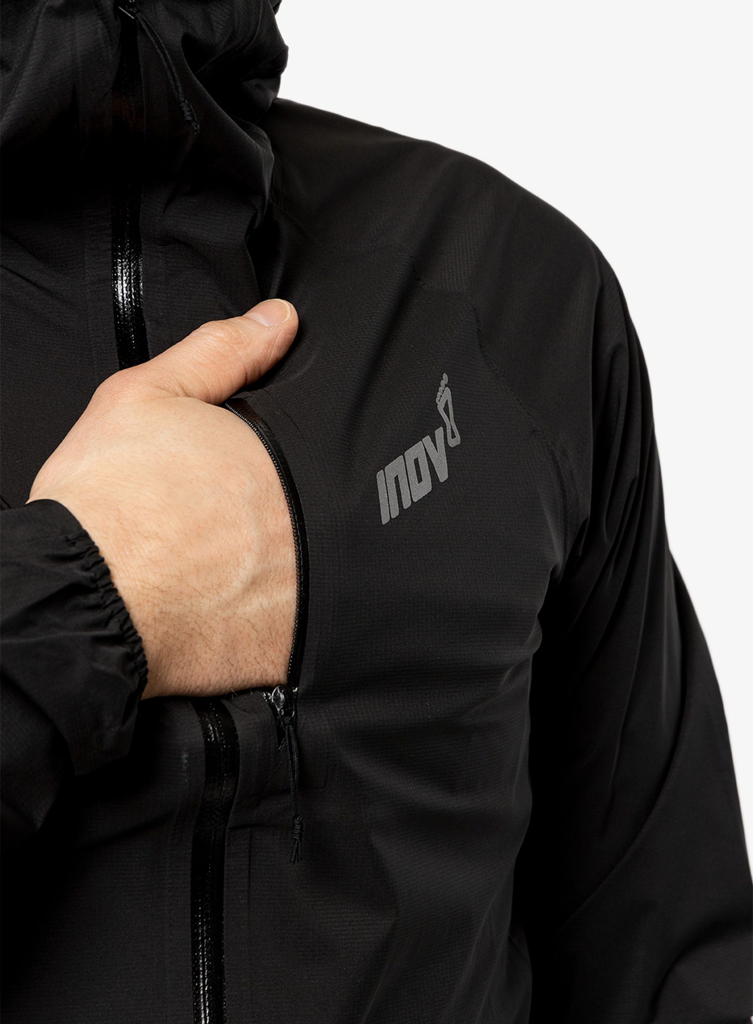 Куртка для бігу Inov-8 Stormshell FZ - black