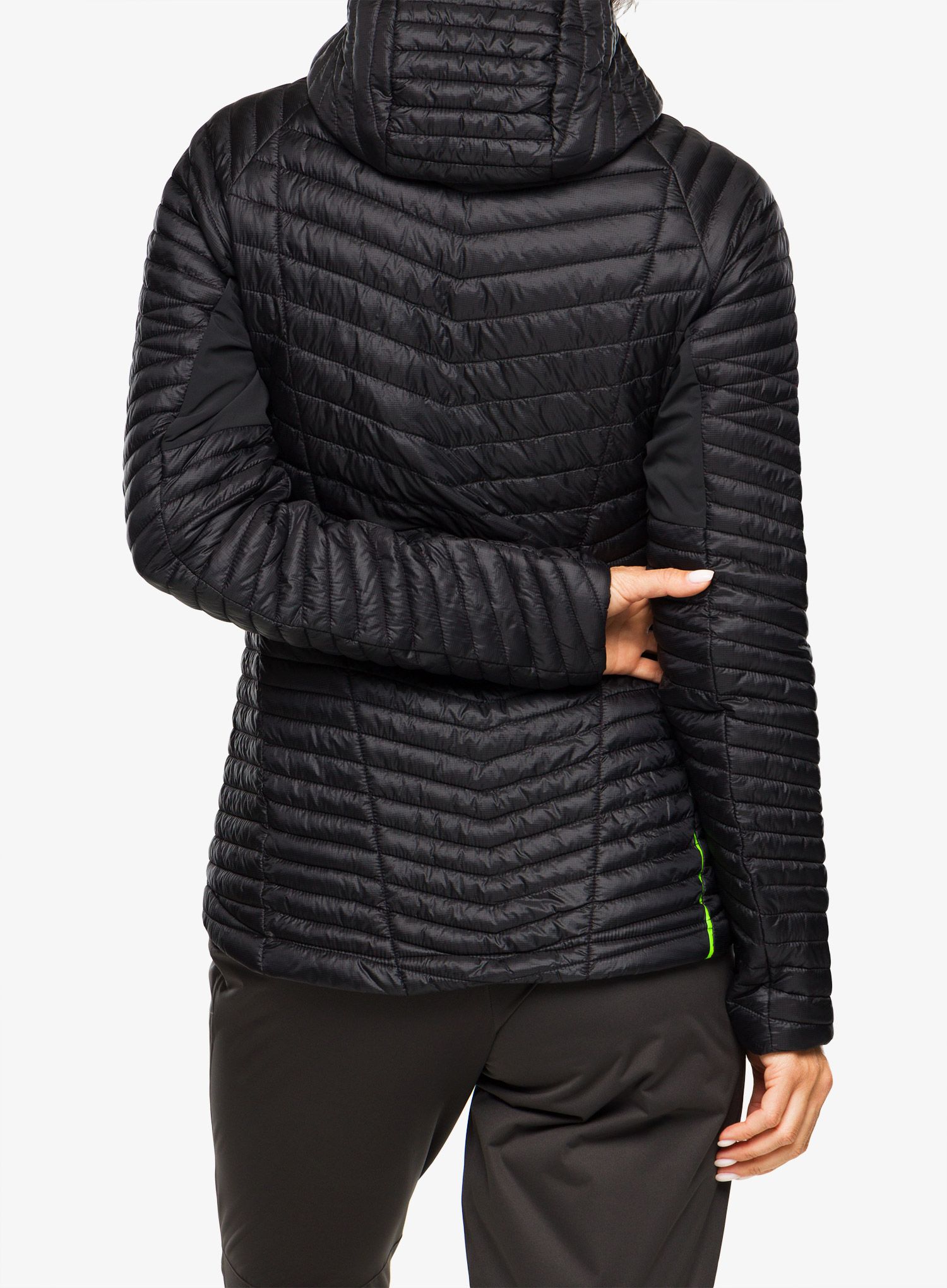 Куртка для бігу жіноча Inov-8 Thermoshell Pro FZ - black/pink