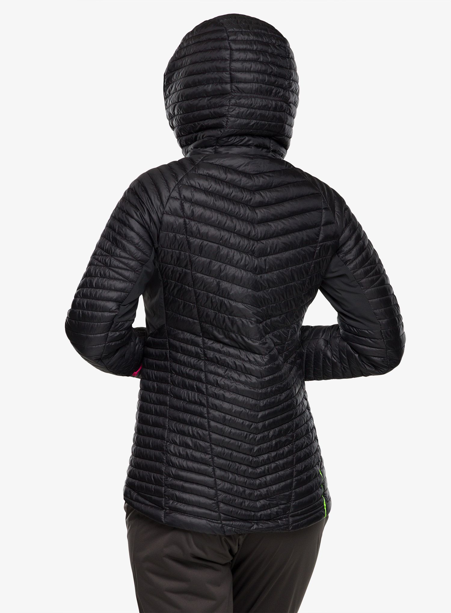 Куртка для бігу жіноча Inov-8 Thermoshell Pro FZ - black/pink