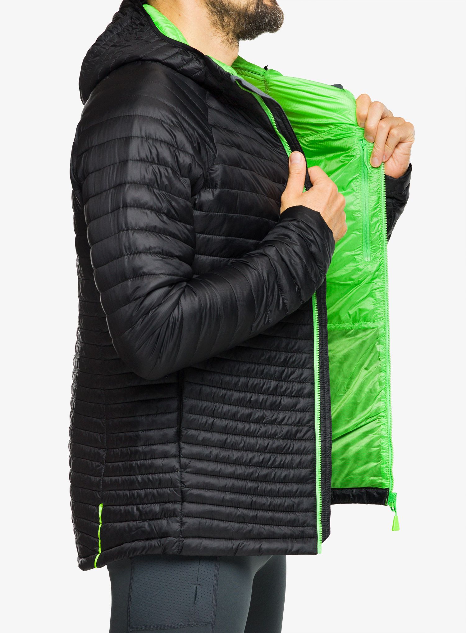 Куртка утеплена Inov-8 Thermoshell Pro Full-Zip - black/green