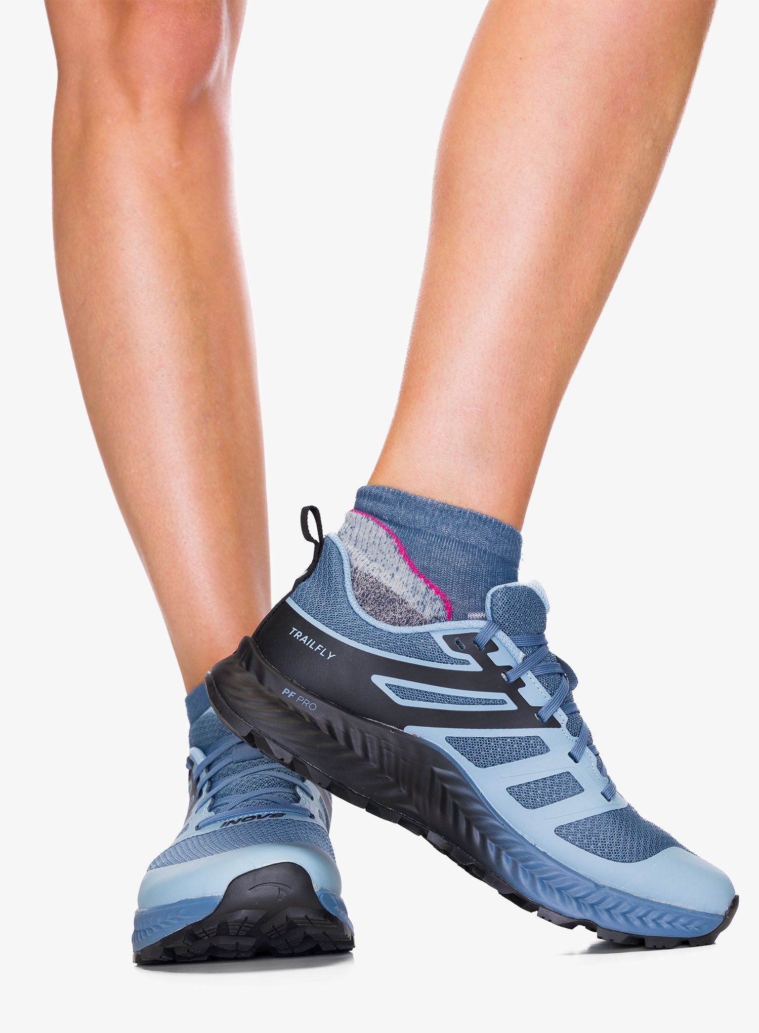 Черевики для трейлу жіночі Inov-8 TrailFly Standard - blue grey/black/slate