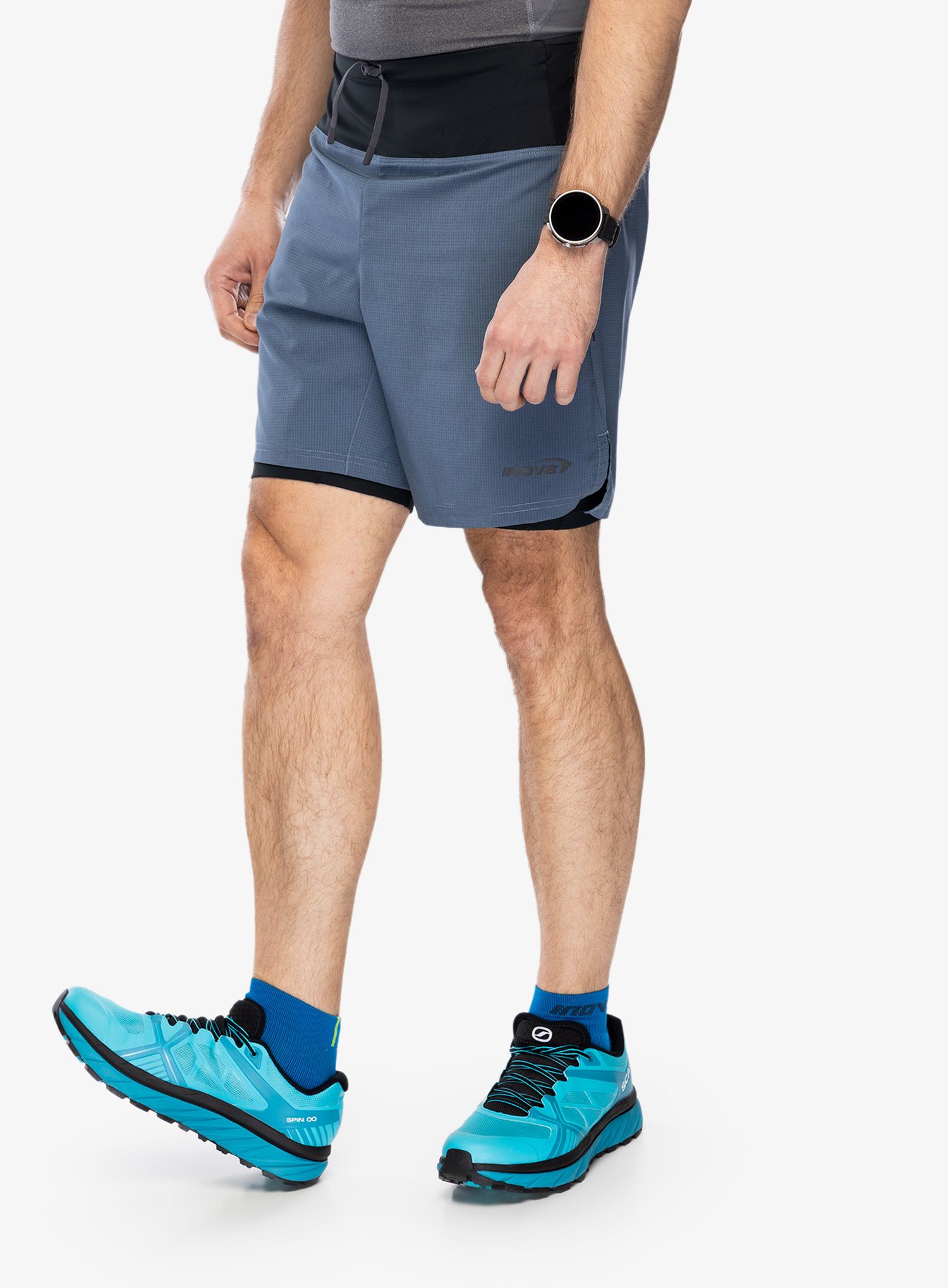 Шорти для бігу Inov-8 Trailfly Ultra 7 2in1 Short - slate