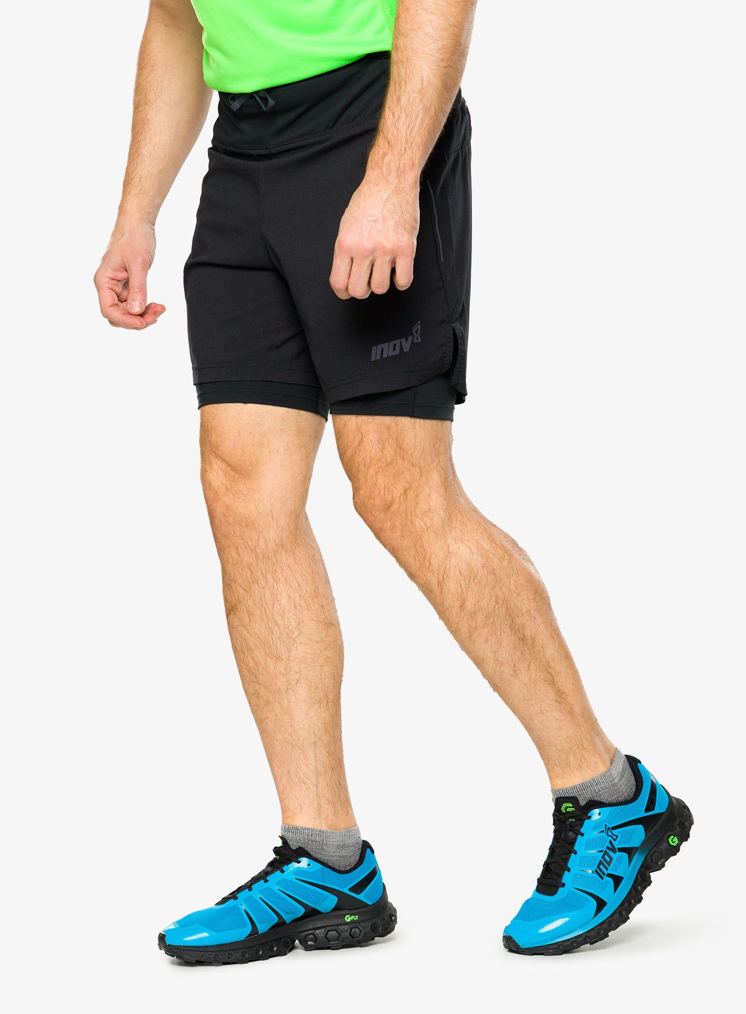 Шорти для бігу Inov-8 Trailfly Ultra 7 2in1 Short - black
