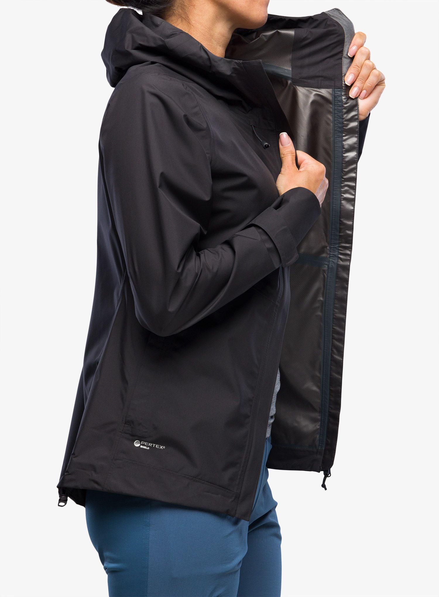 Куртка дощовик жіноча Inov-8 Trailshell Jacket - graphite/graphite