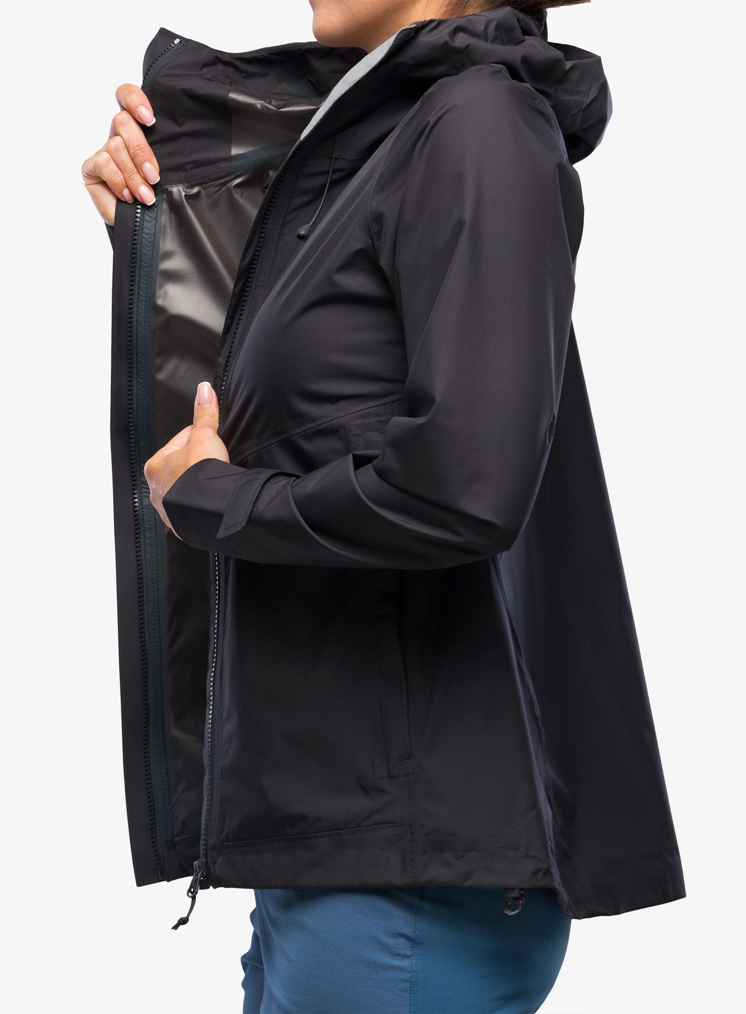 Куртка дощовик жіноча Inov-8 Trailshell Jacket - graphite/graphite