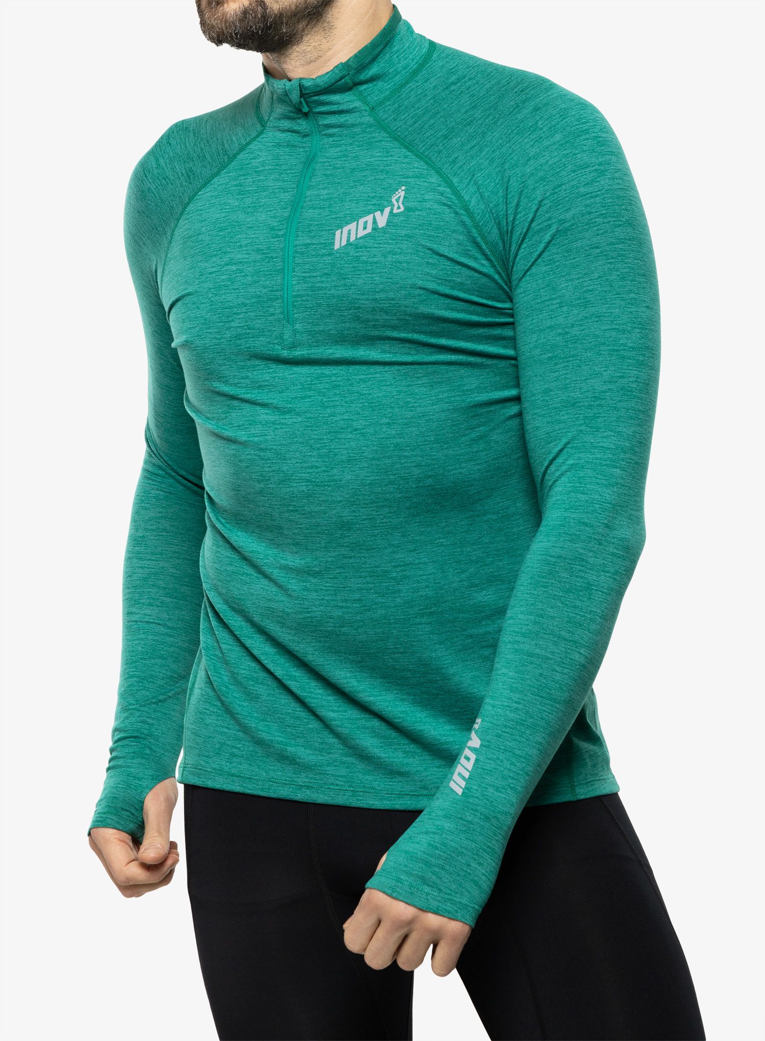 Кофта на блискавці Inov-8 Train Elite Mid HZ - dark green