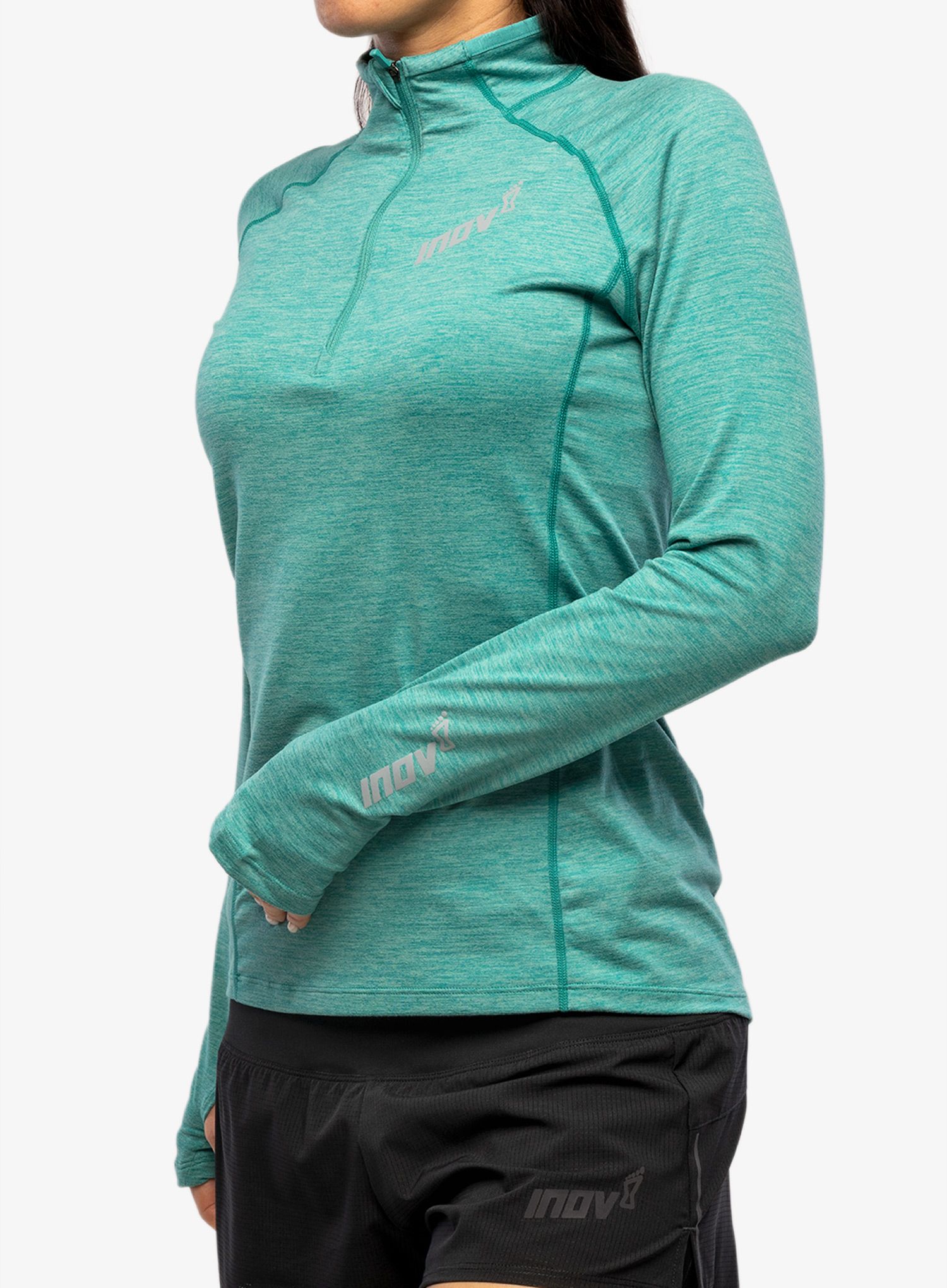 Кофта для бігу жіноча Inov-8 Train Elite Mid Half-Zip - dark teal