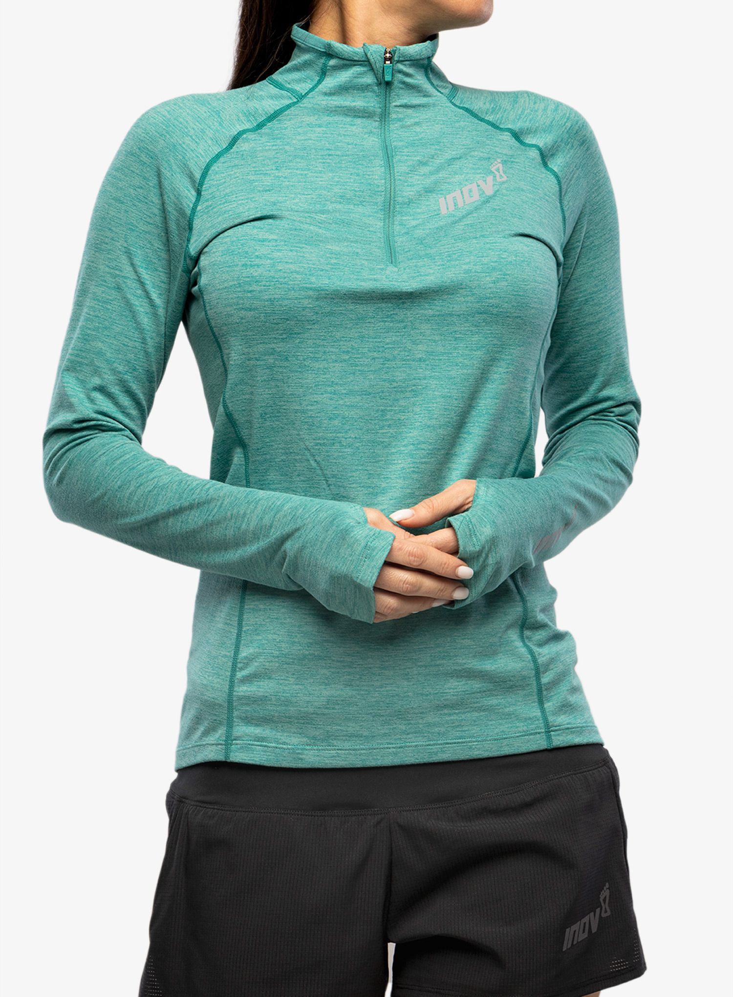 Кофта для бігу жіноча Inov-8 Train Elite Mid Half-Zip - dark teal