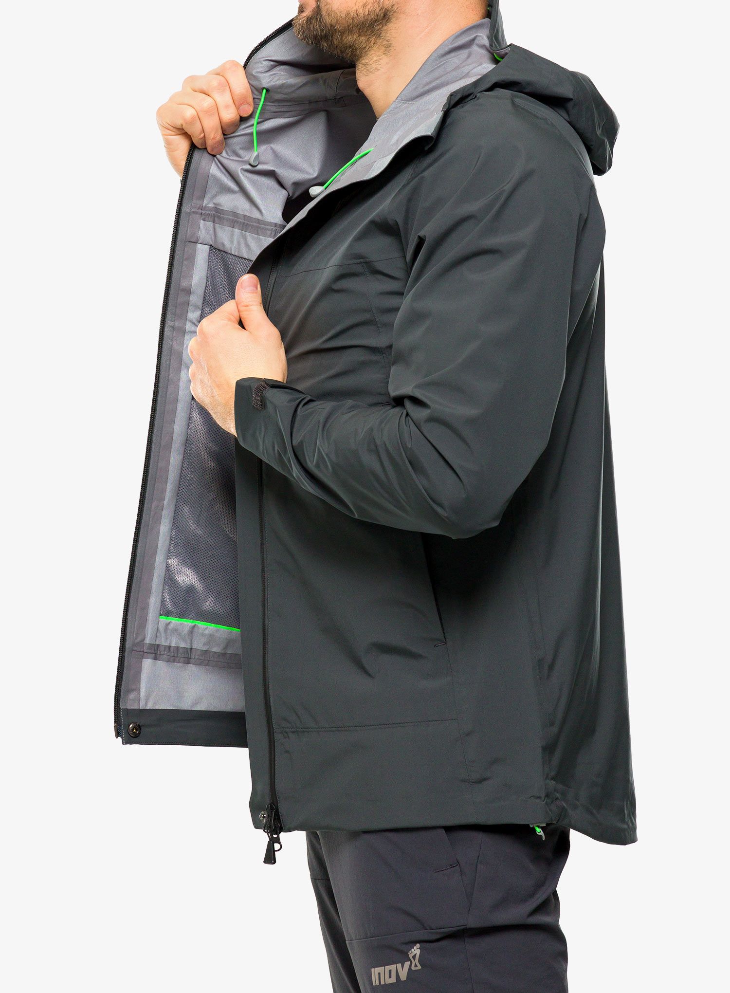 Куртка для бігу Inov-8 Venturelite Jacket FZ - black graphite