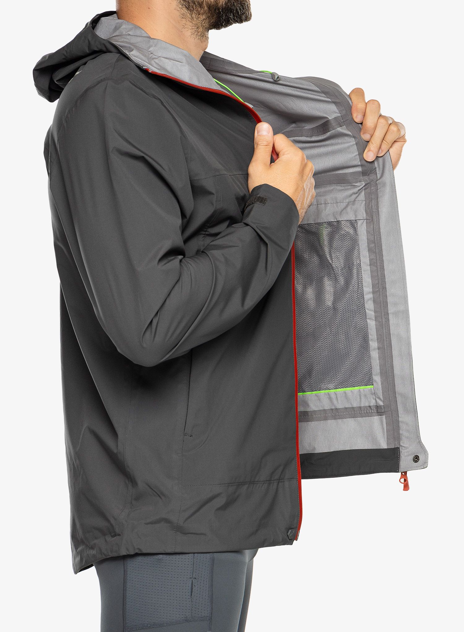 Куртка для бігу Inov-8 Venturelite Jacket FZ - graphite/orange