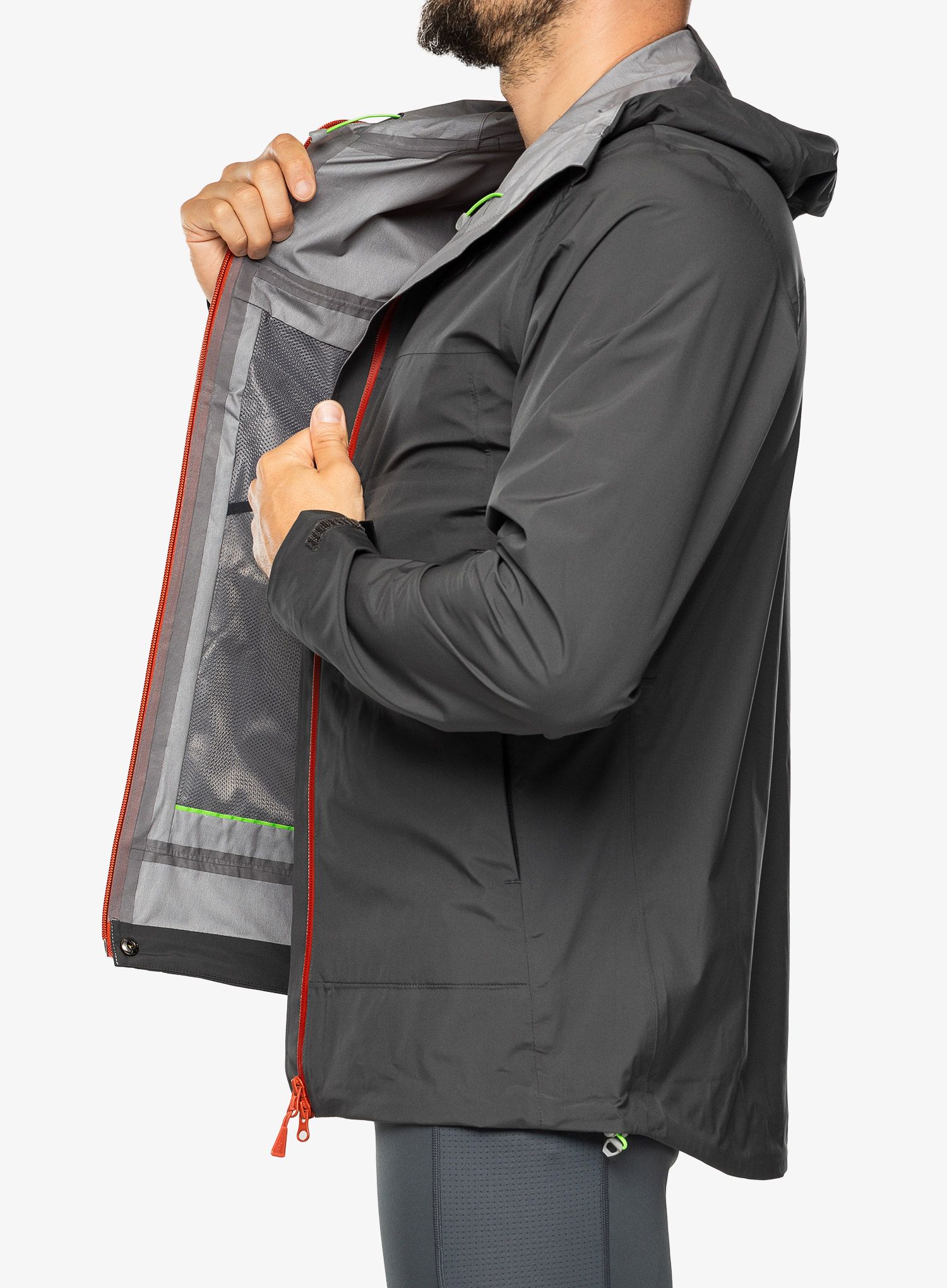 Куртка для бігу Inov-8 Venturelite Jacket FZ - graphite/orange