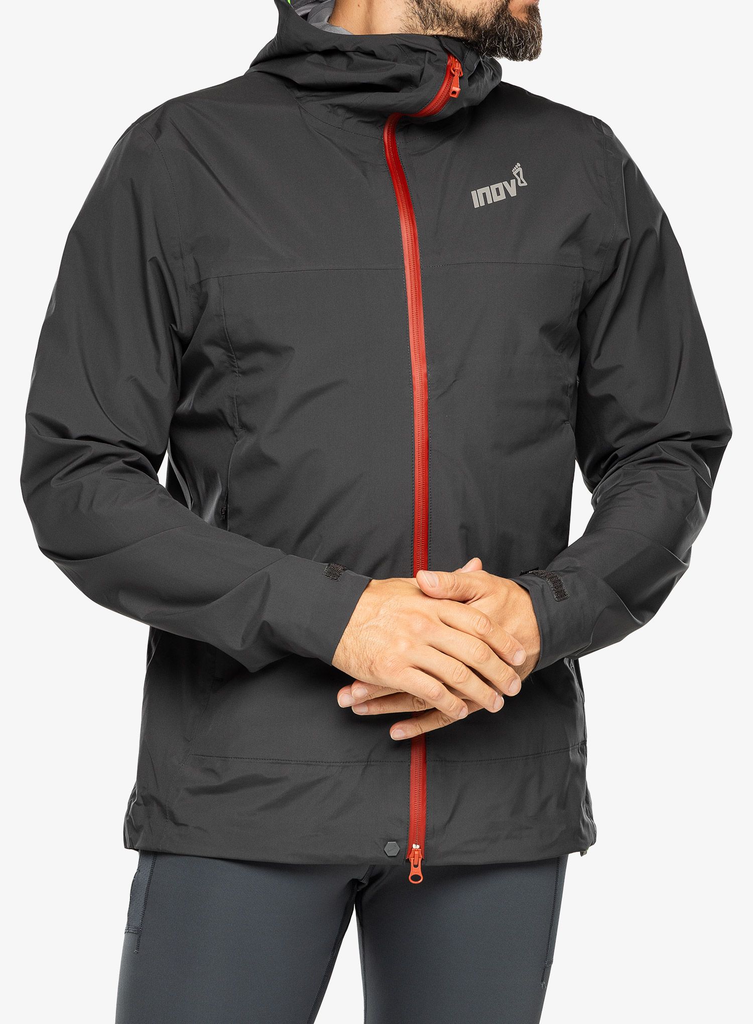 Куртка для бігу Inov-8 Venturelite Jacket FZ - graphite/orange