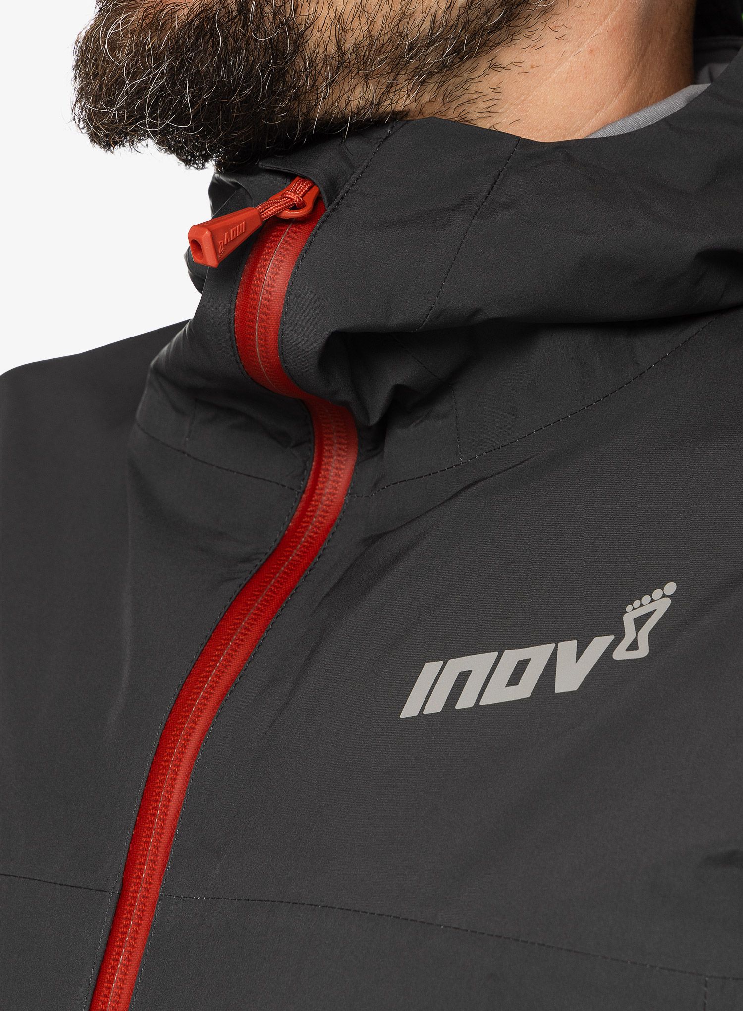 Куртка для бігу Inov-8 Venturelite Jacket FZ - graphite/orange