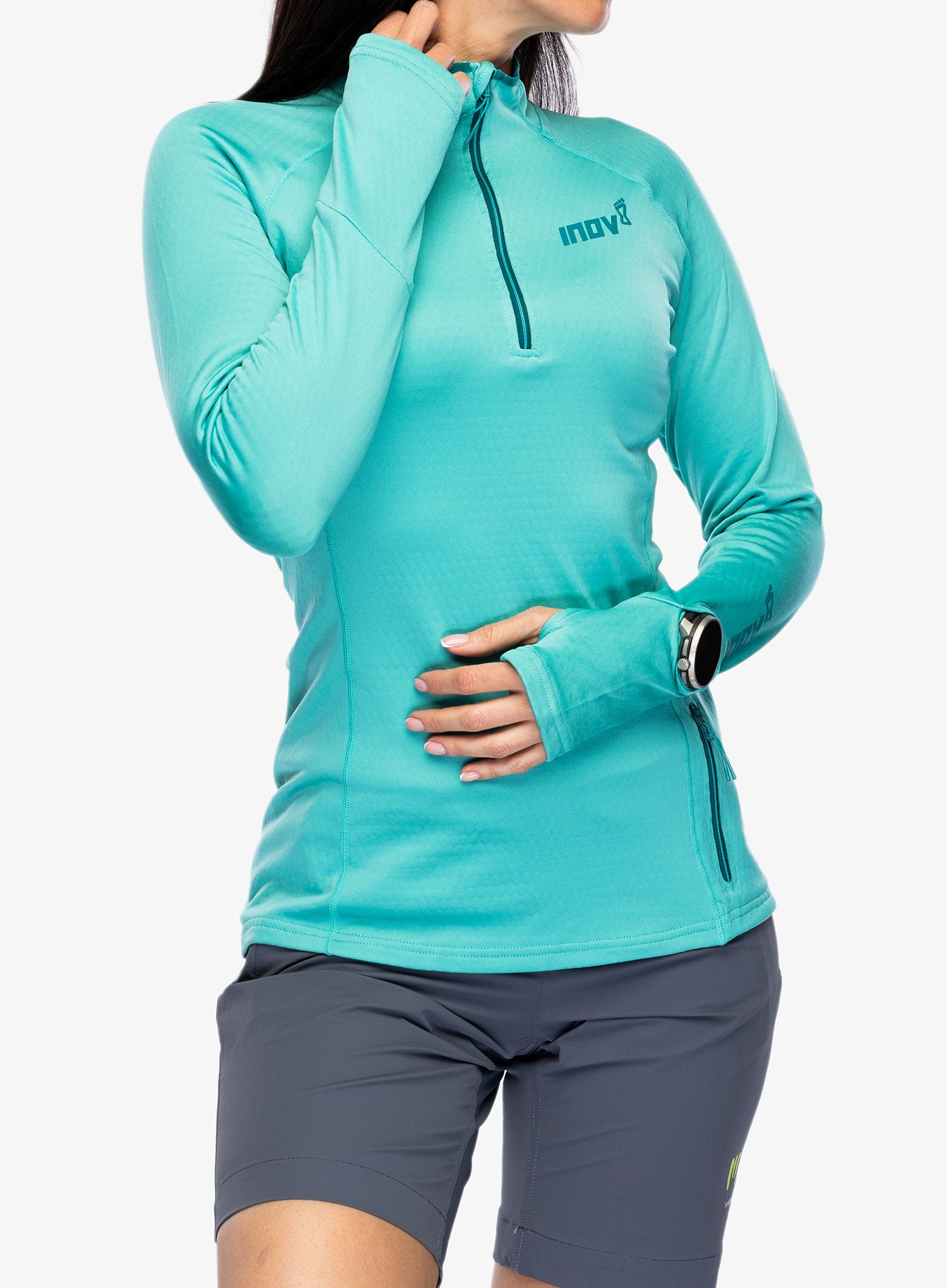 Кофта флісова жіноча Inov-8 Venturelite Mid HZ - teal