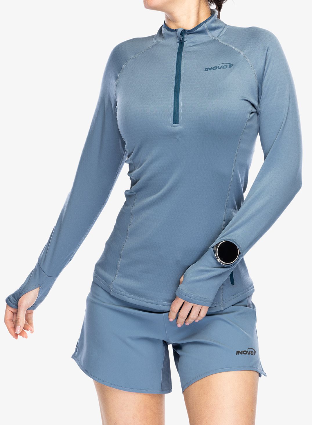 Кофта на блискавці жіноча Inov-8 Venturelite Mid HZ - slate