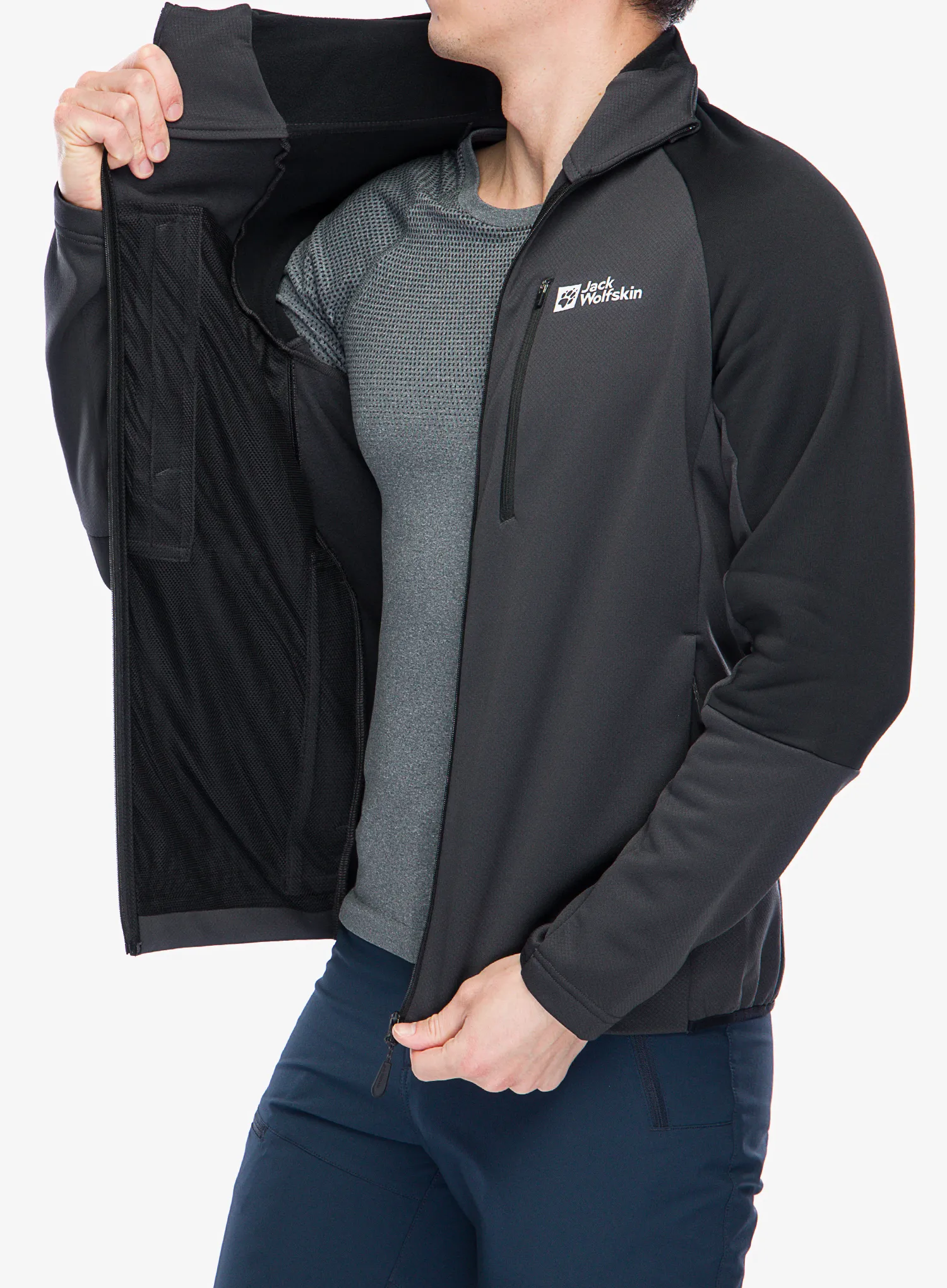 Куртка флісова Jack Wolfskin Alpgrat XT Jacket - phantom