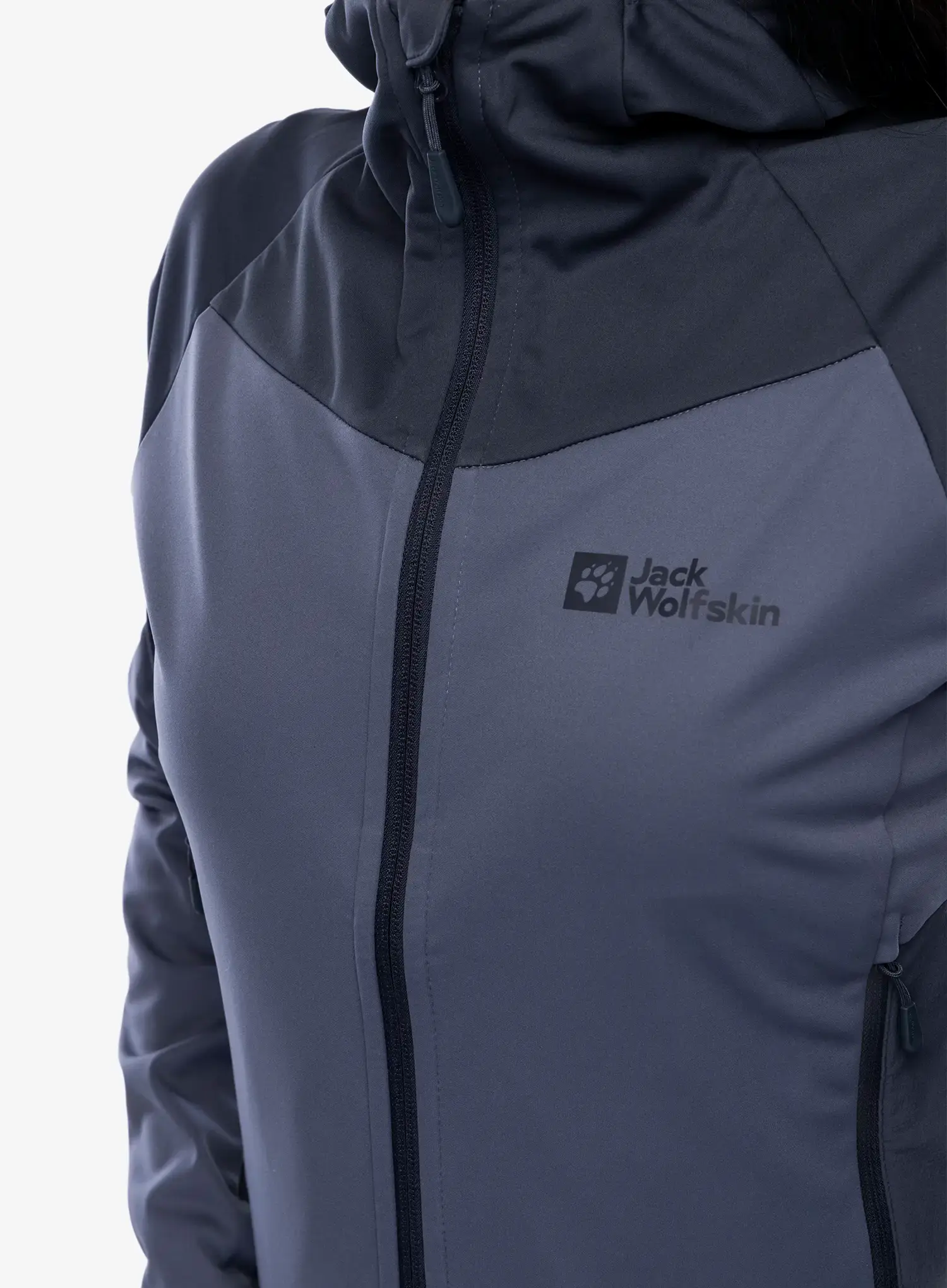 Куртка softshell жіноча Jack Wolfskin Brisstal Hoody - dolphin