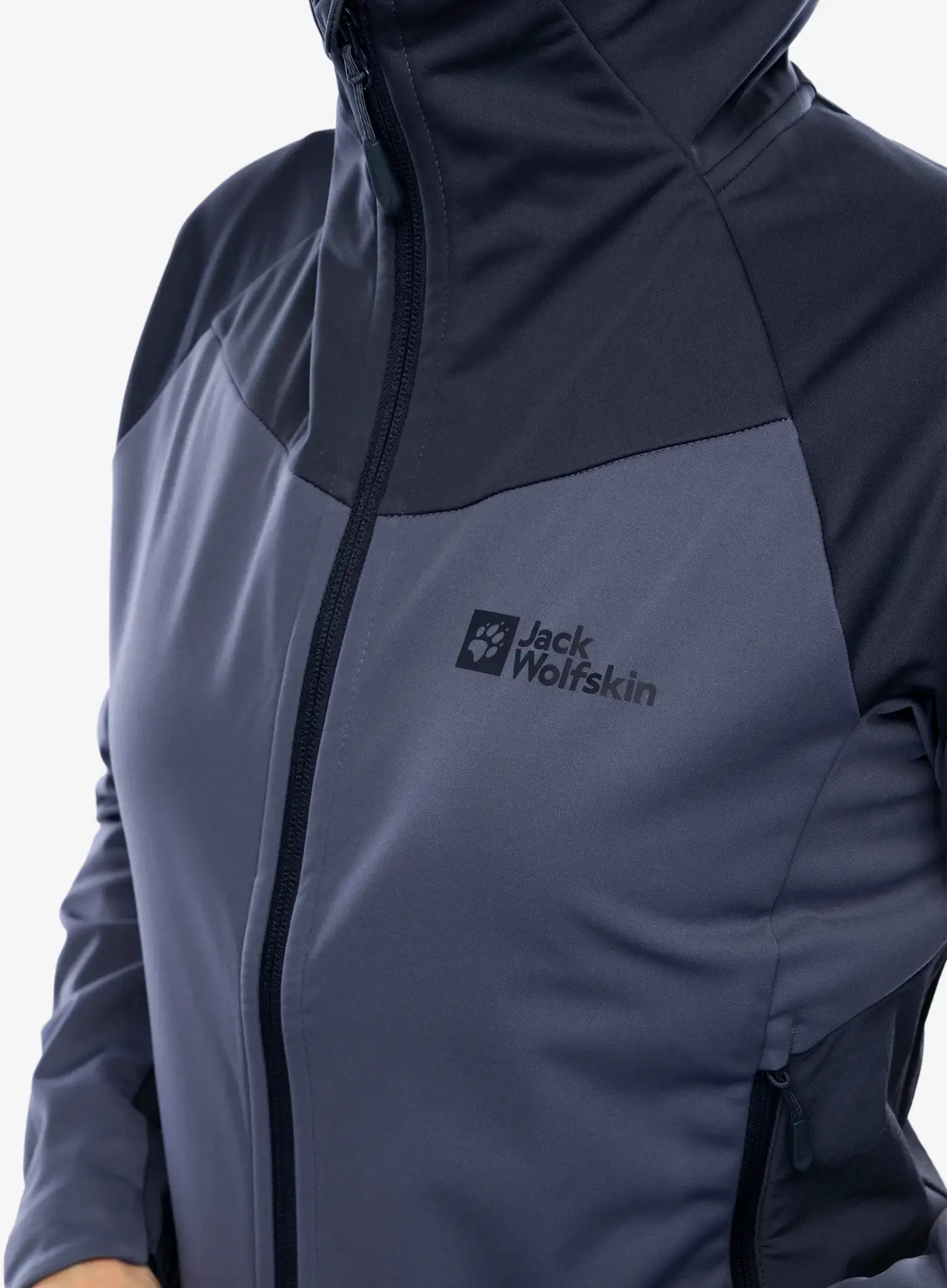Куртка softshell жіноча Jack Wolfskin Brisstal Hoody - dolphin