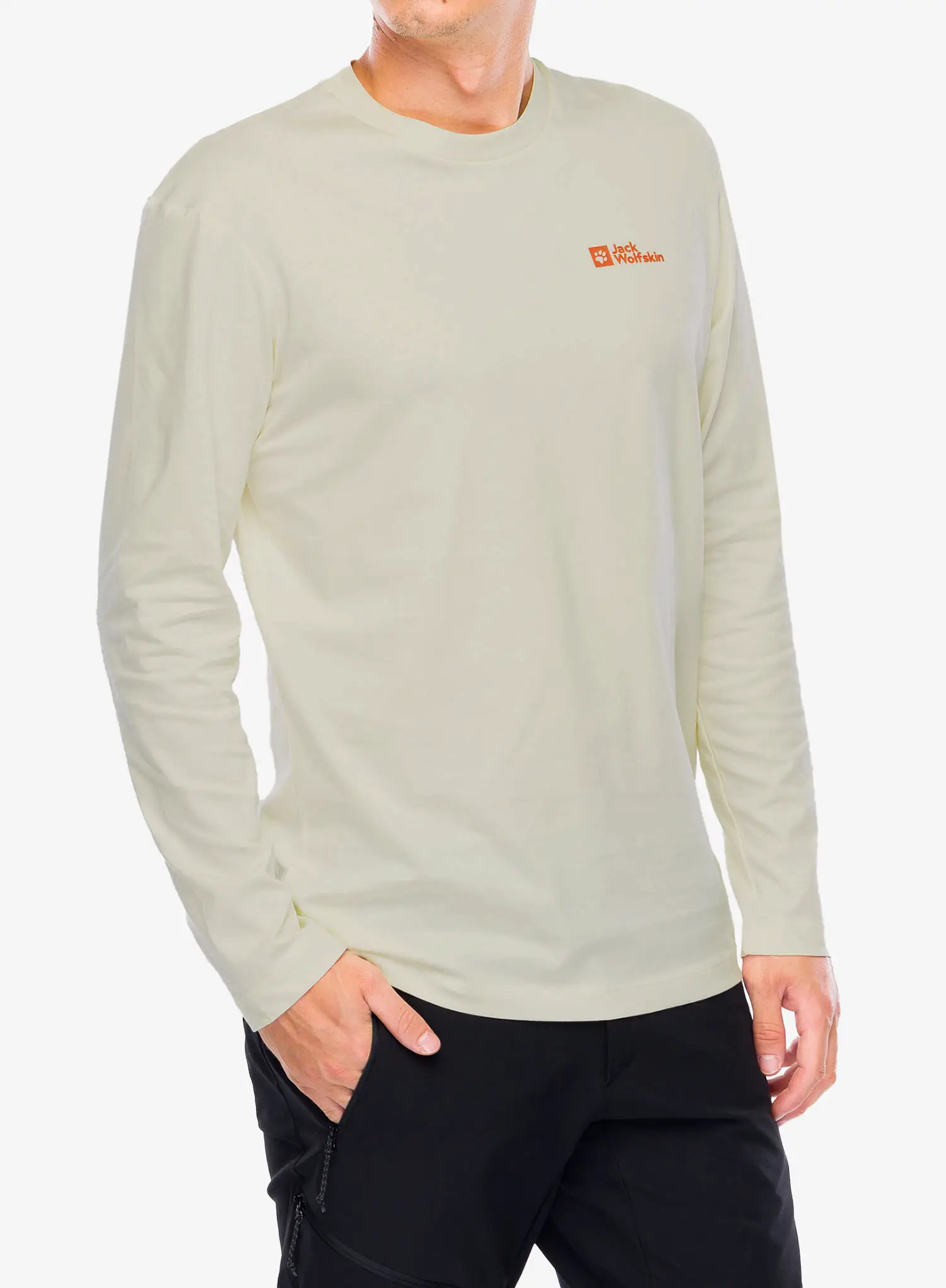Лонгслів Jack Wolfskin Essential Longsleeve - panna cotta