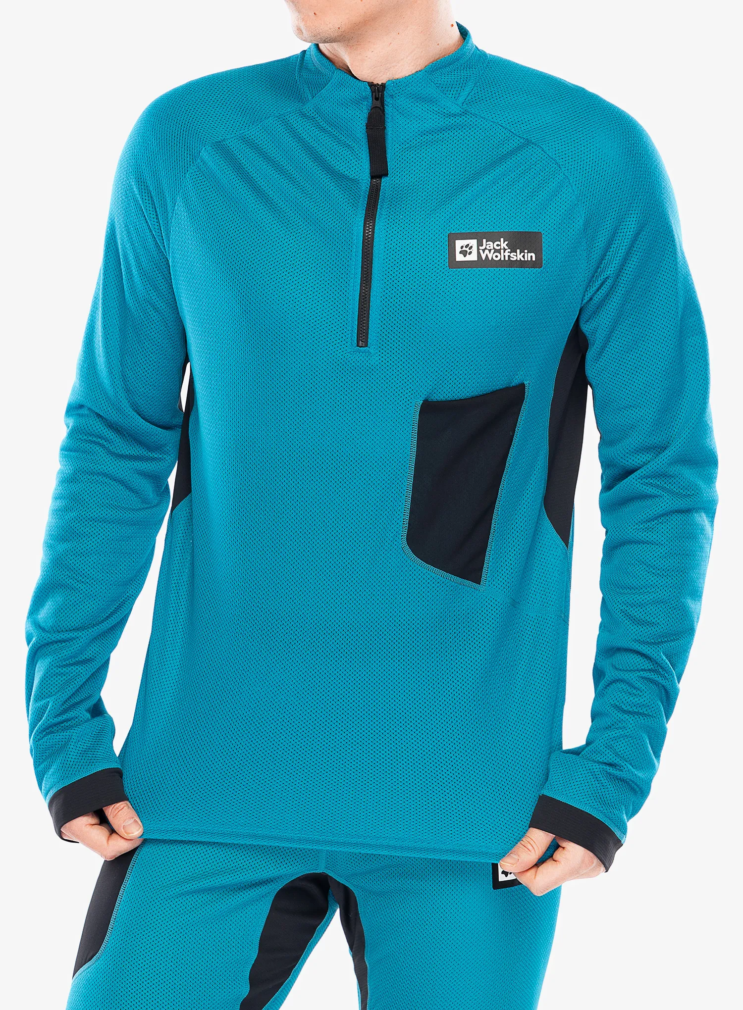 Кофта на блискавці 1/2 Jack Wolfskin Expdn Octa HZ - everest blue