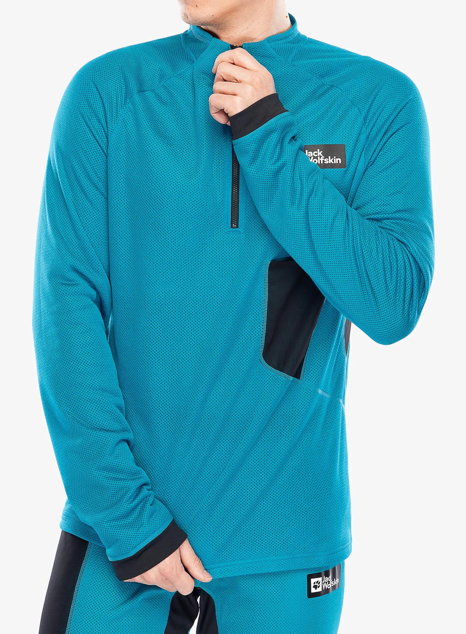 Кофта на блискавці 1/2 Jack Wolfskin Expdn Octa HZ - everest blue