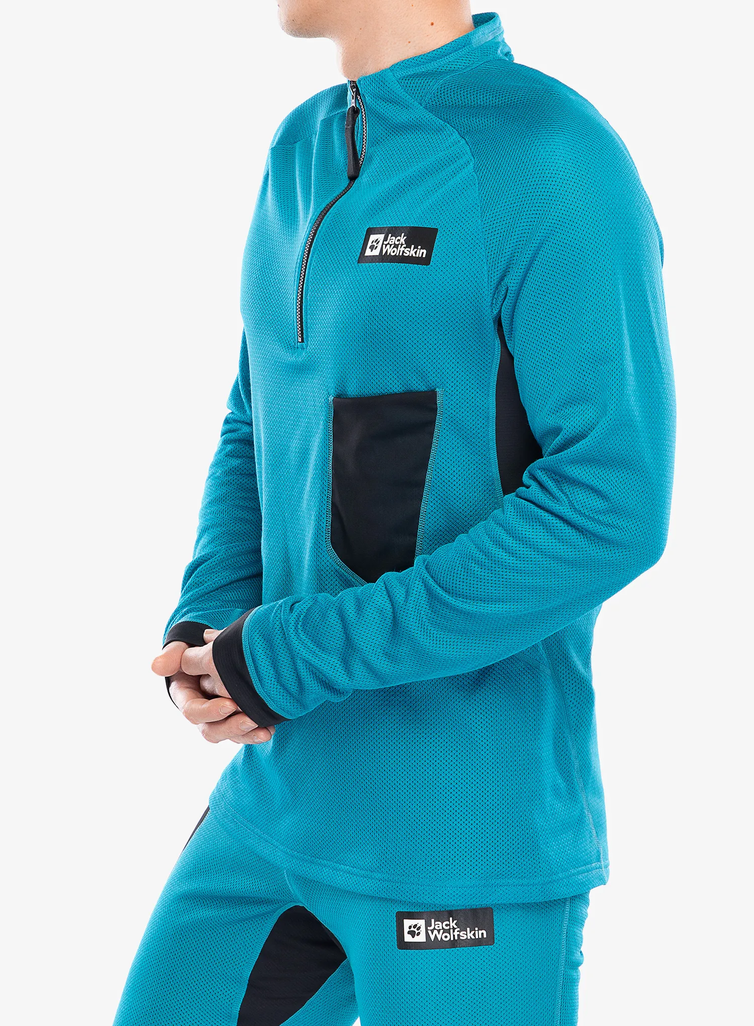 Кофта на блискавці 1/2 Jack Wolfskin Expdn Octa HZ - everest blue