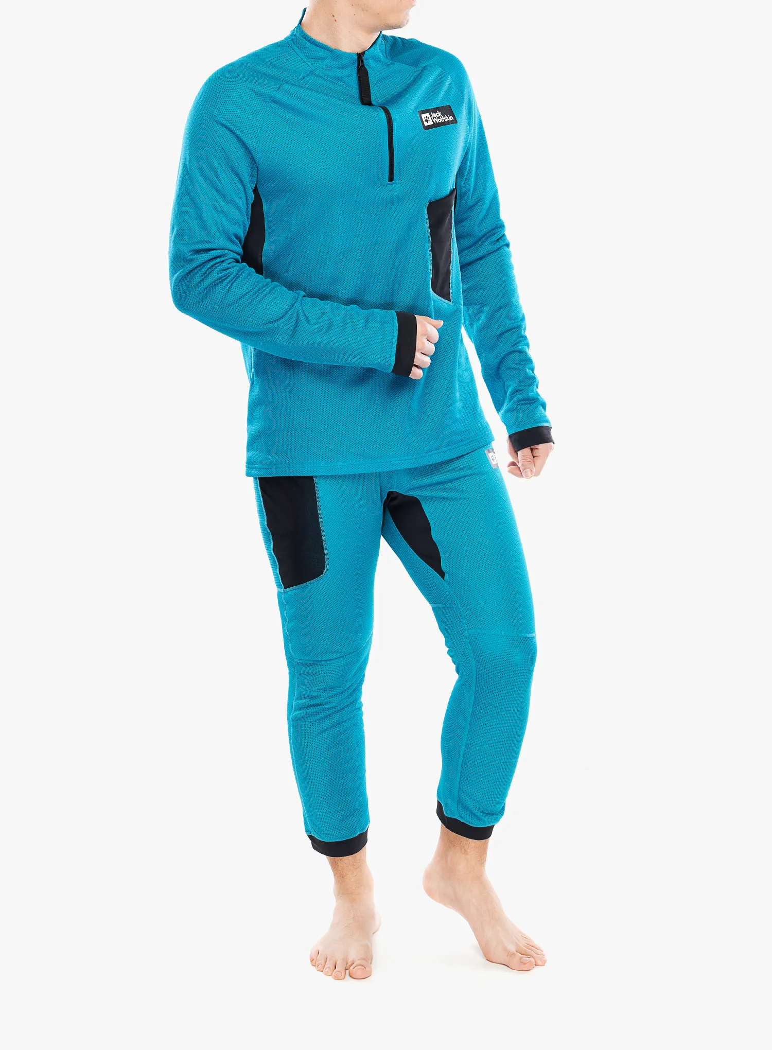 Кофта на блискавці 1/2 Jack Wolfskin Expdn Octa HZ - everest blue