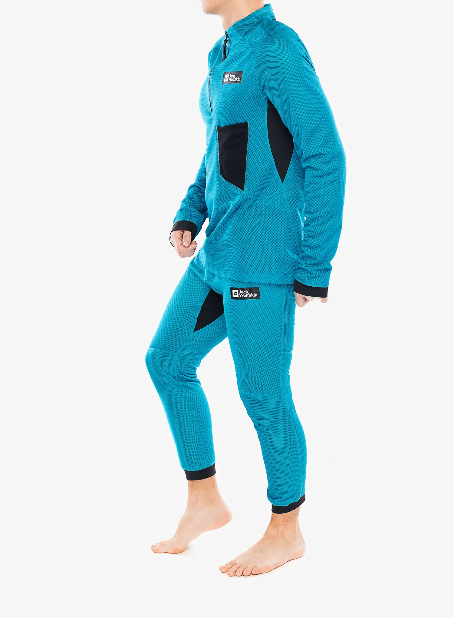 Кофта на блискавці 1/2 Jack Wolfskin Expdn Octa HZ - everest blue