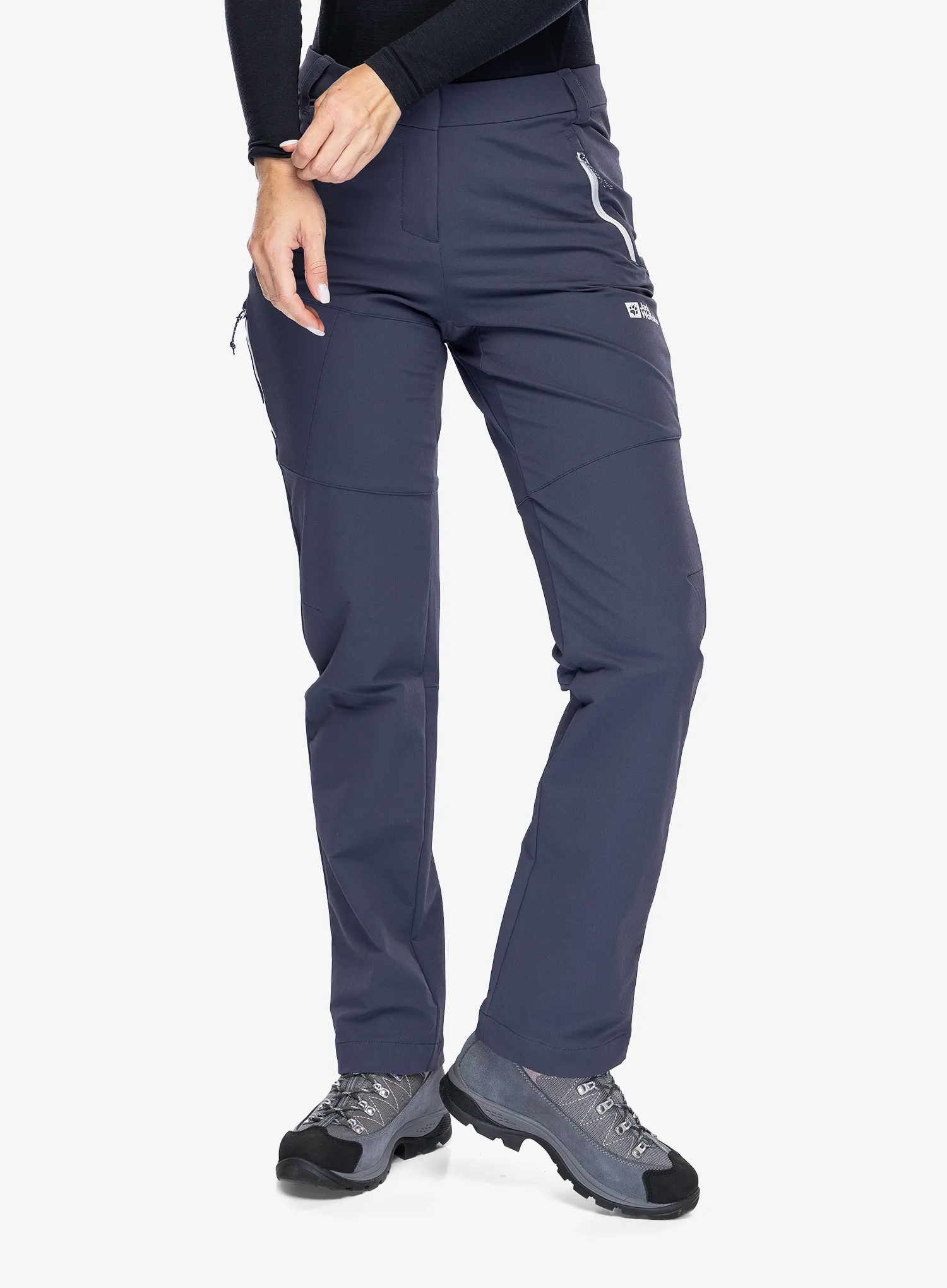 Штани softshell жіночі Jack Wolfskin Glastal Winter Pants - graphite/cool grey