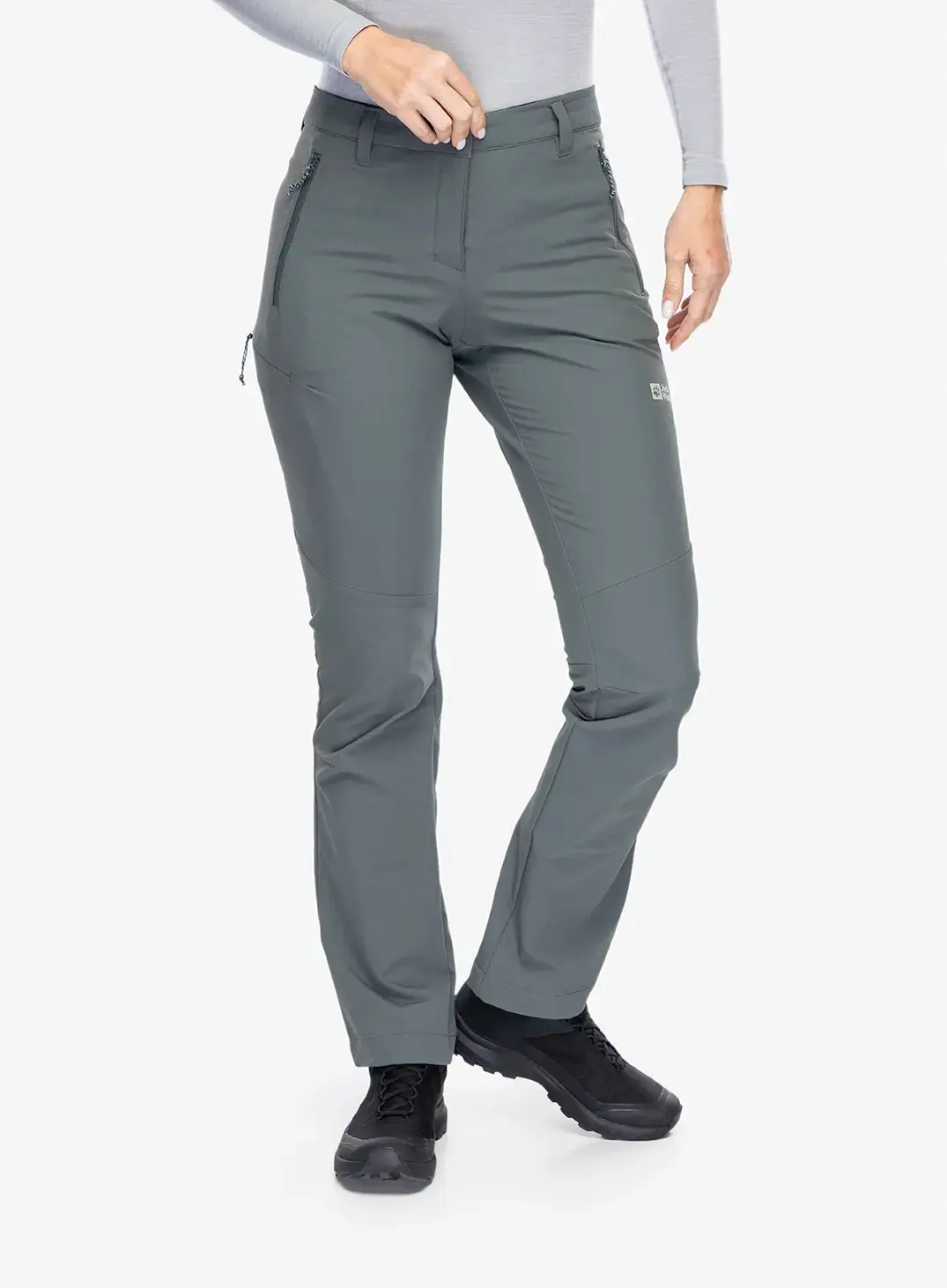 Штани softshell жіночі Jack Wolfskin Holdsteig Pants - slate green