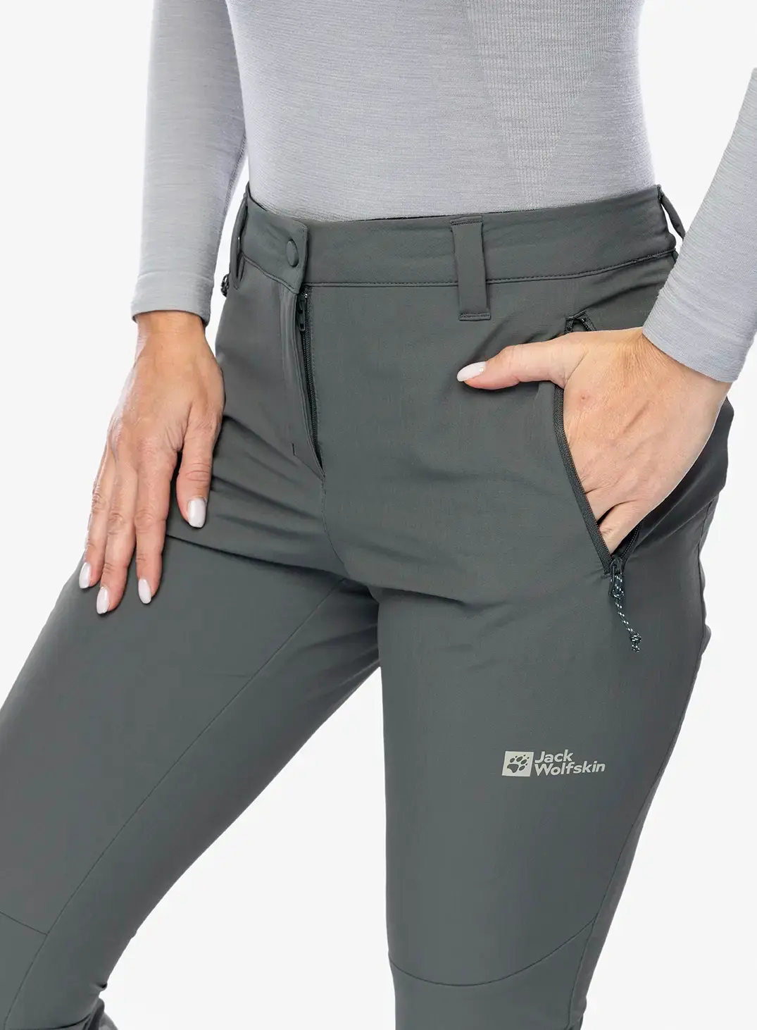 Штани softshell жіночі Jack Wolfskin Holdsteig Pants - slate green