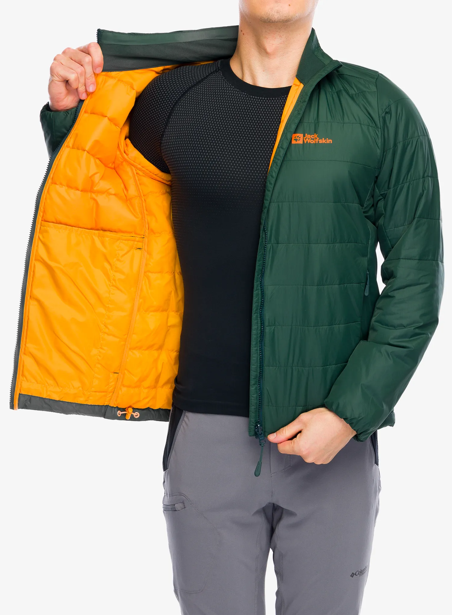 Куртка утеплена Jack Wolfskin Lapawa Ins Jkt - black olive