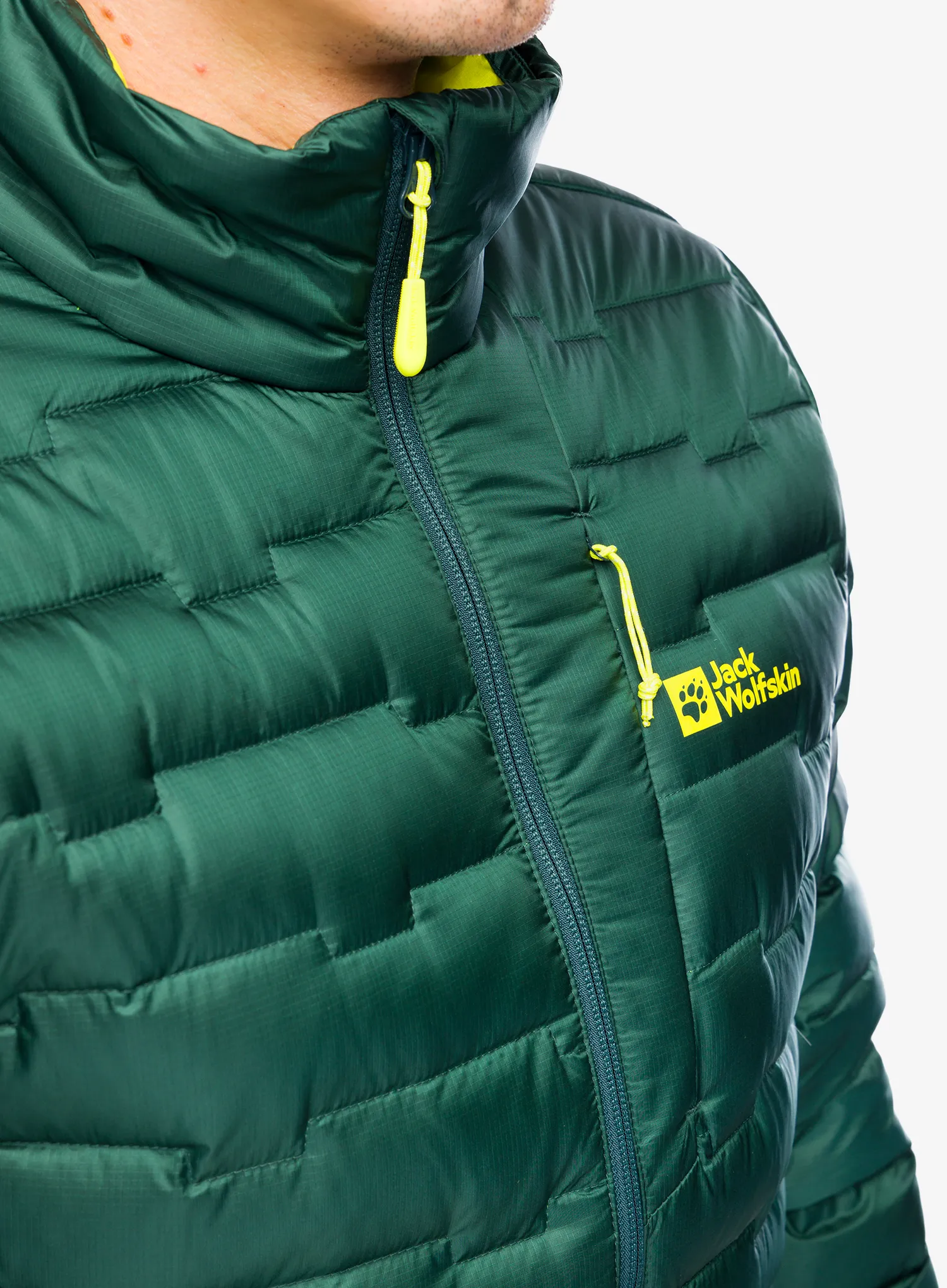 Пуховик Jack Wolfskin Passamani Down Jacket - black olive