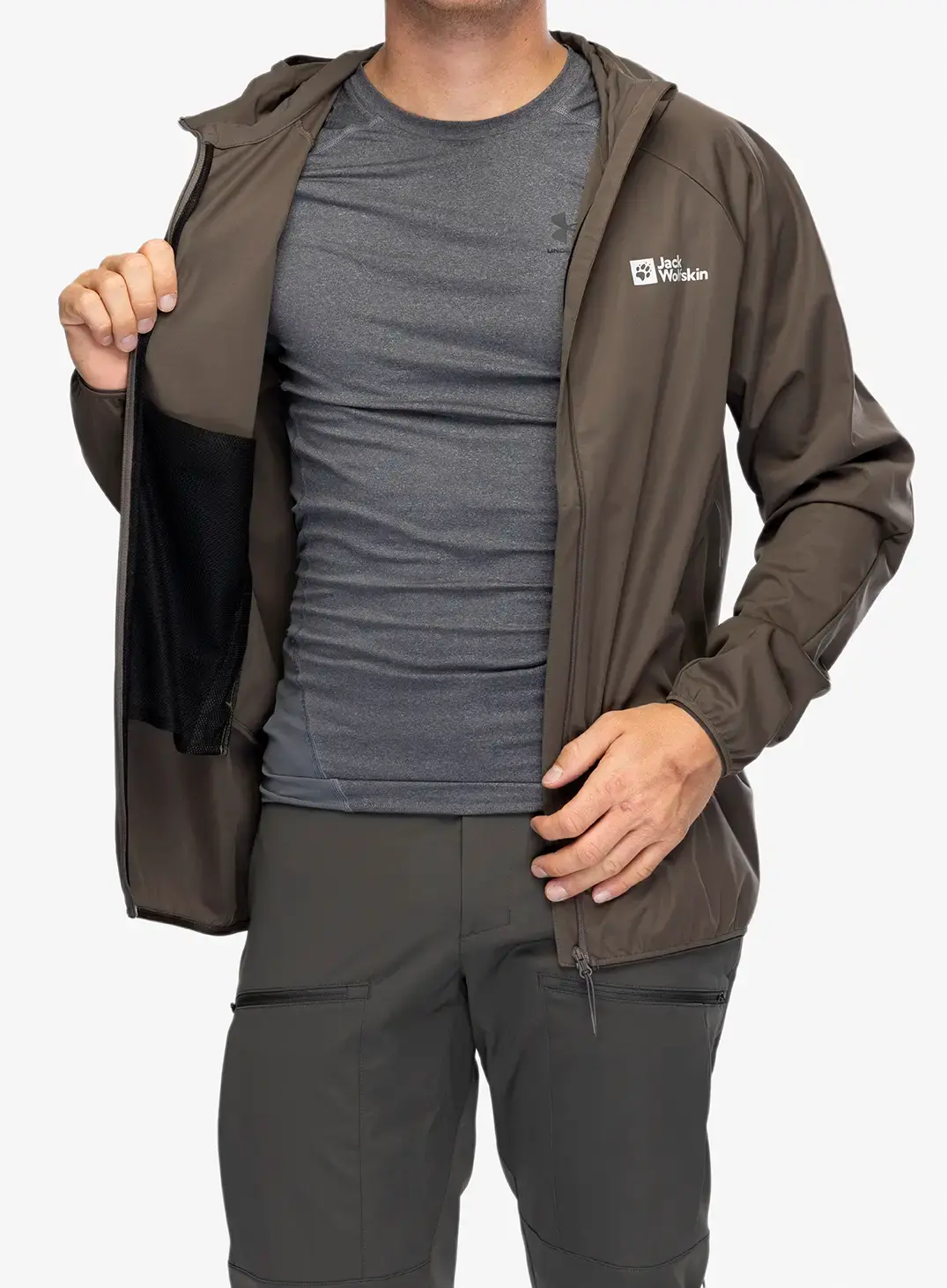 Куртка softshell Jack Wolfskin Prelight Pro Jacket - cold coffee