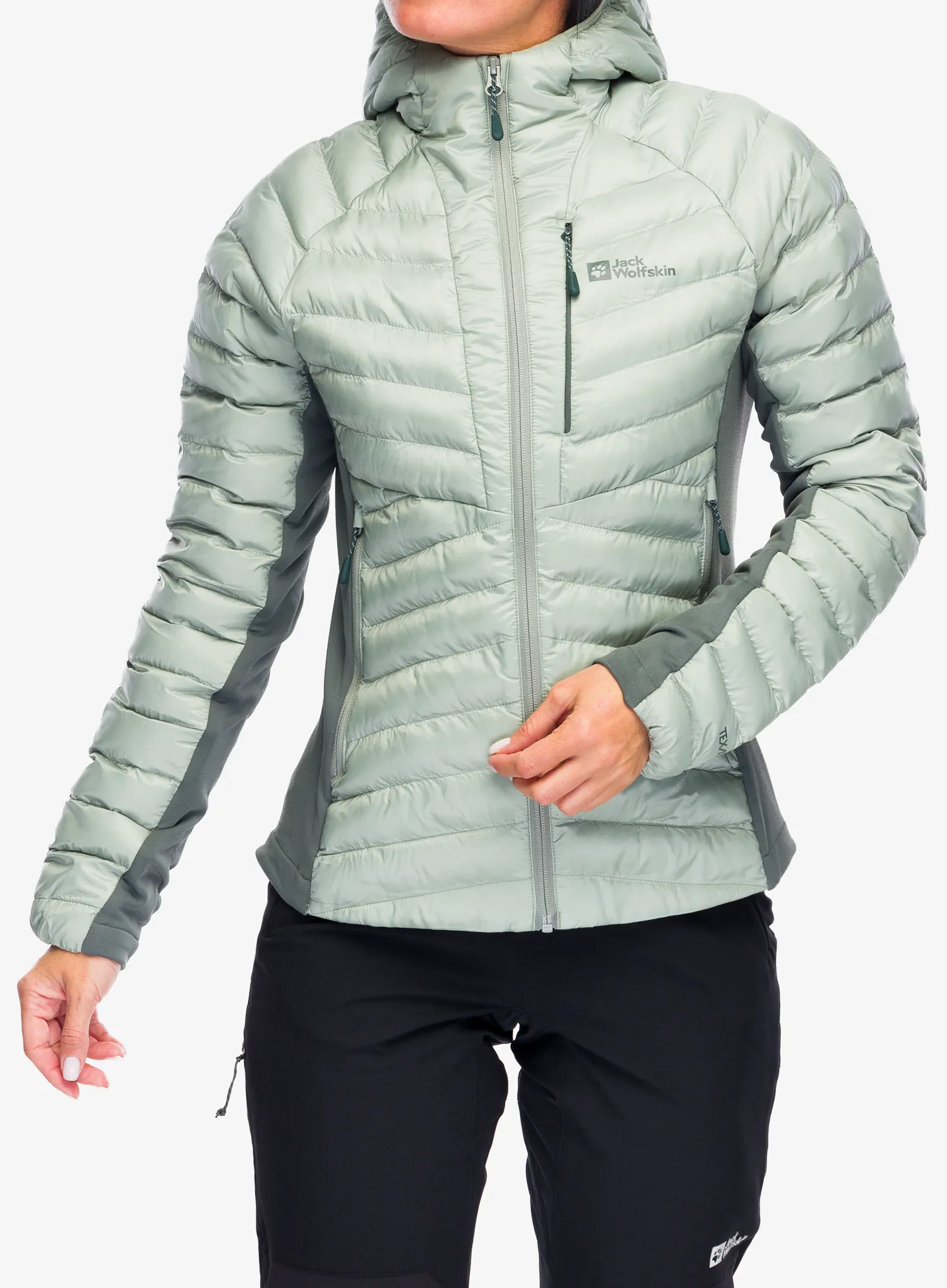 Куртка утеплена жіноча Jack Wolfskin Routeburn Pro Ins Jacket - mint leaf