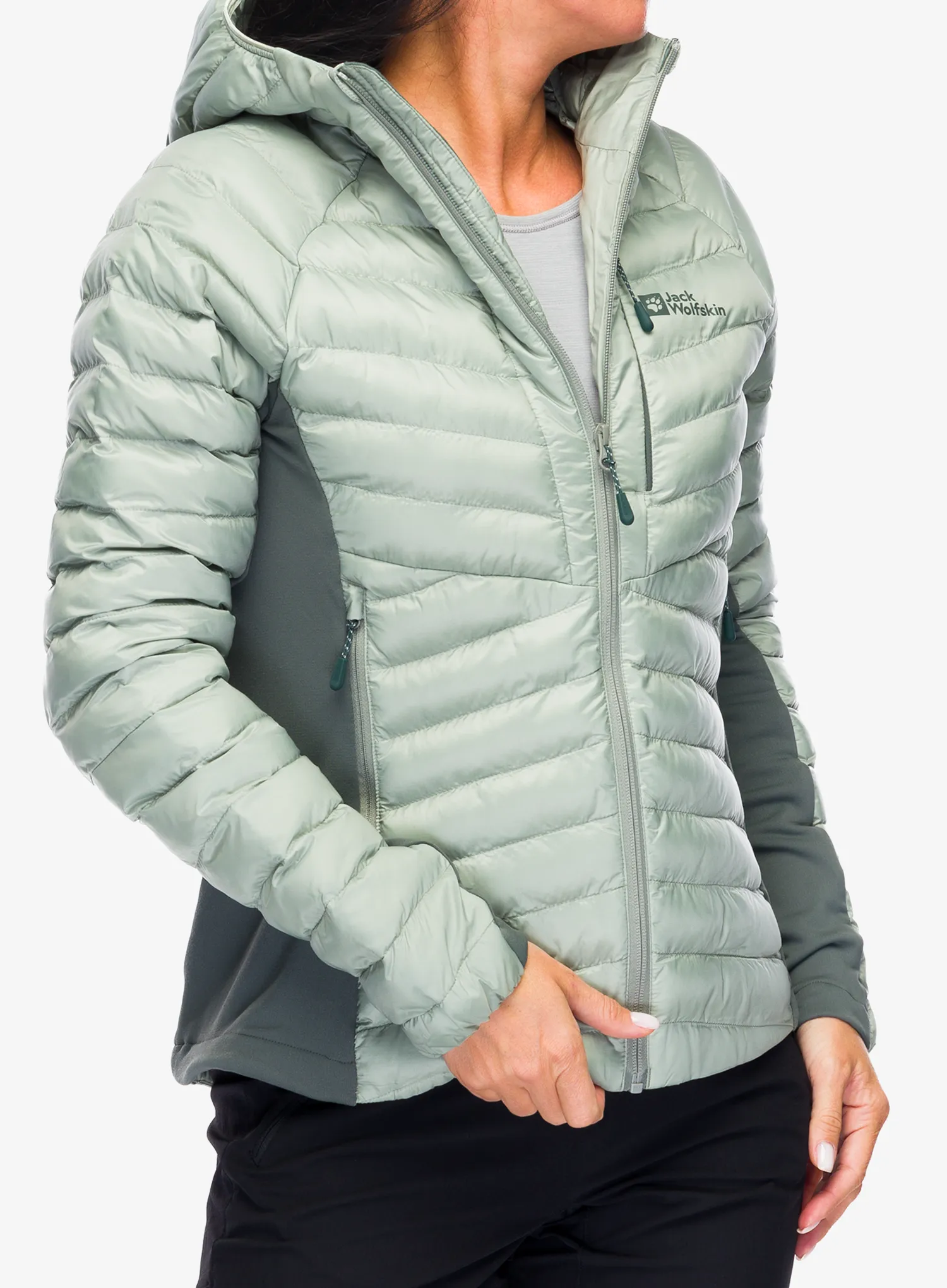 Куртка утеплена жіноча Jack Wolfskin Routeburn Pro Ins Jacket - mint leaf