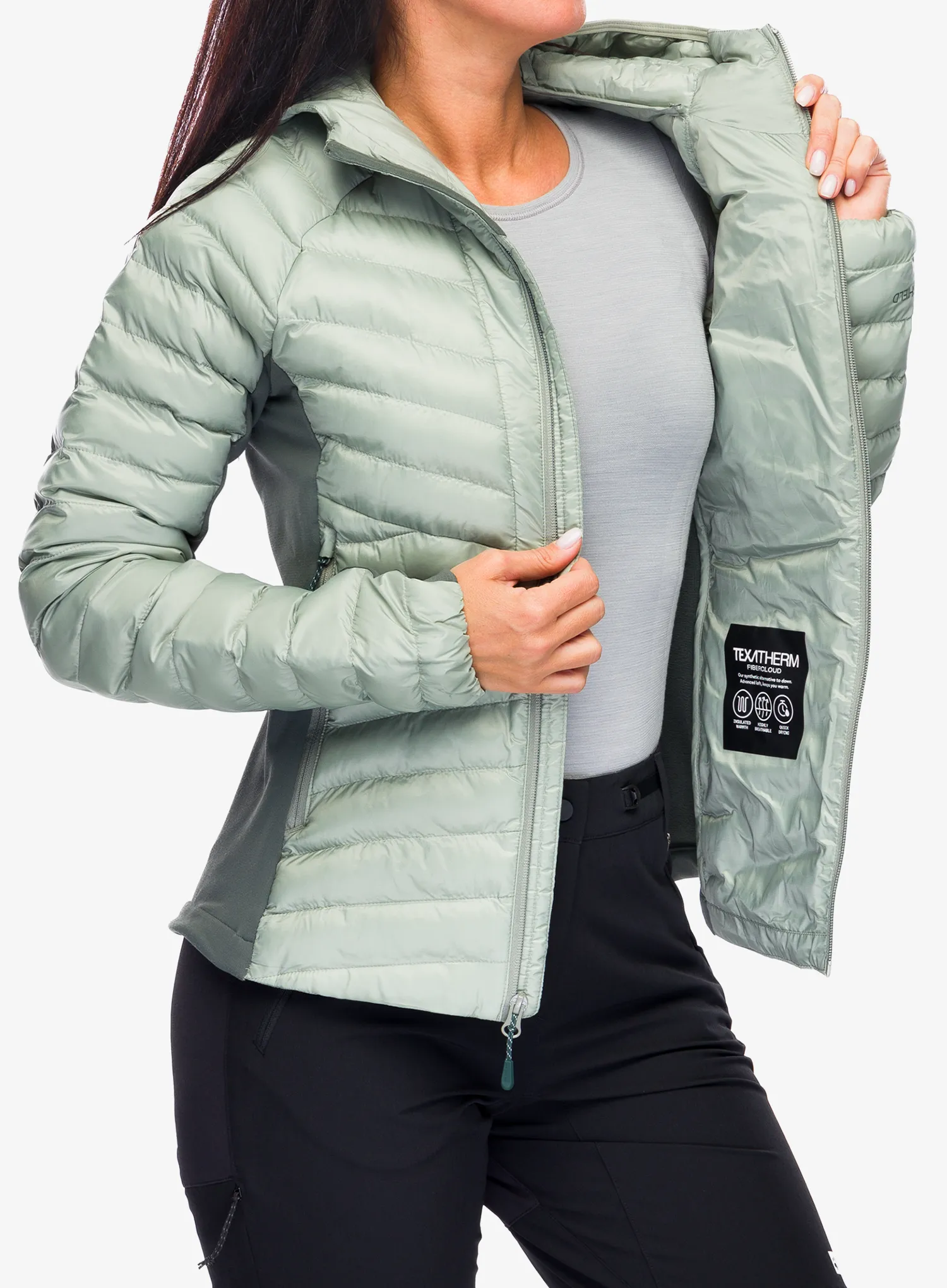 Куртка утеплена жіноча Jack Wolfskin Routeburn Pro Ins Jacket - mint leaf