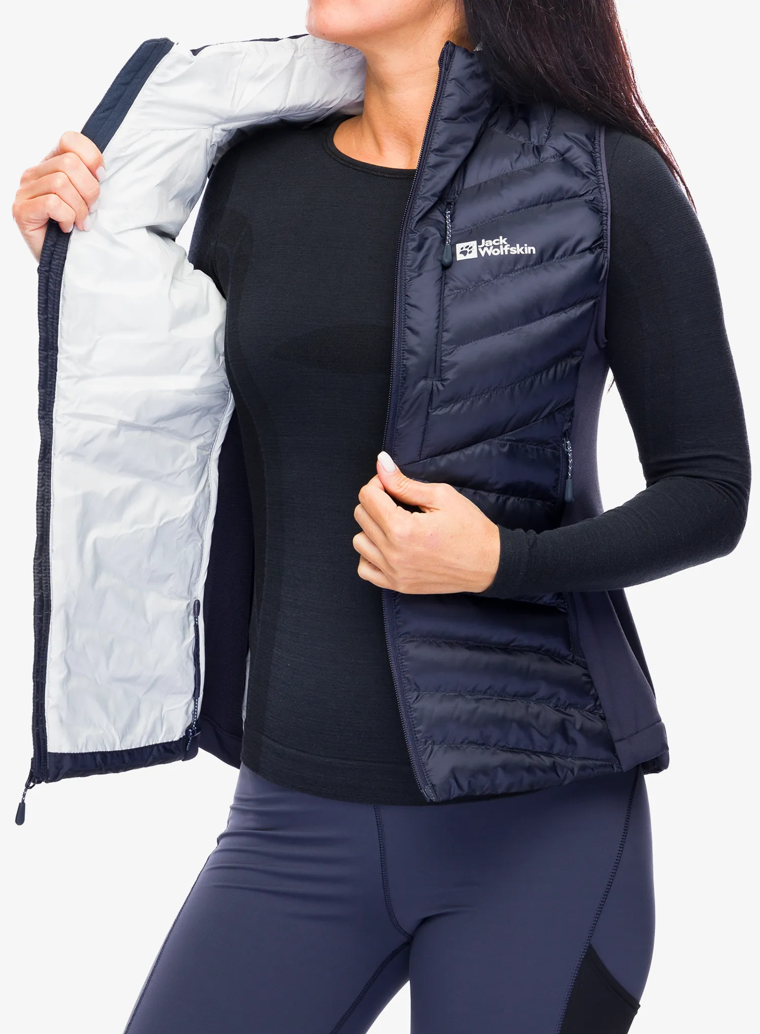 Жилет жіночий Jack Wolfskin Routeburn Pro Ins Vest - graphite/cool grey