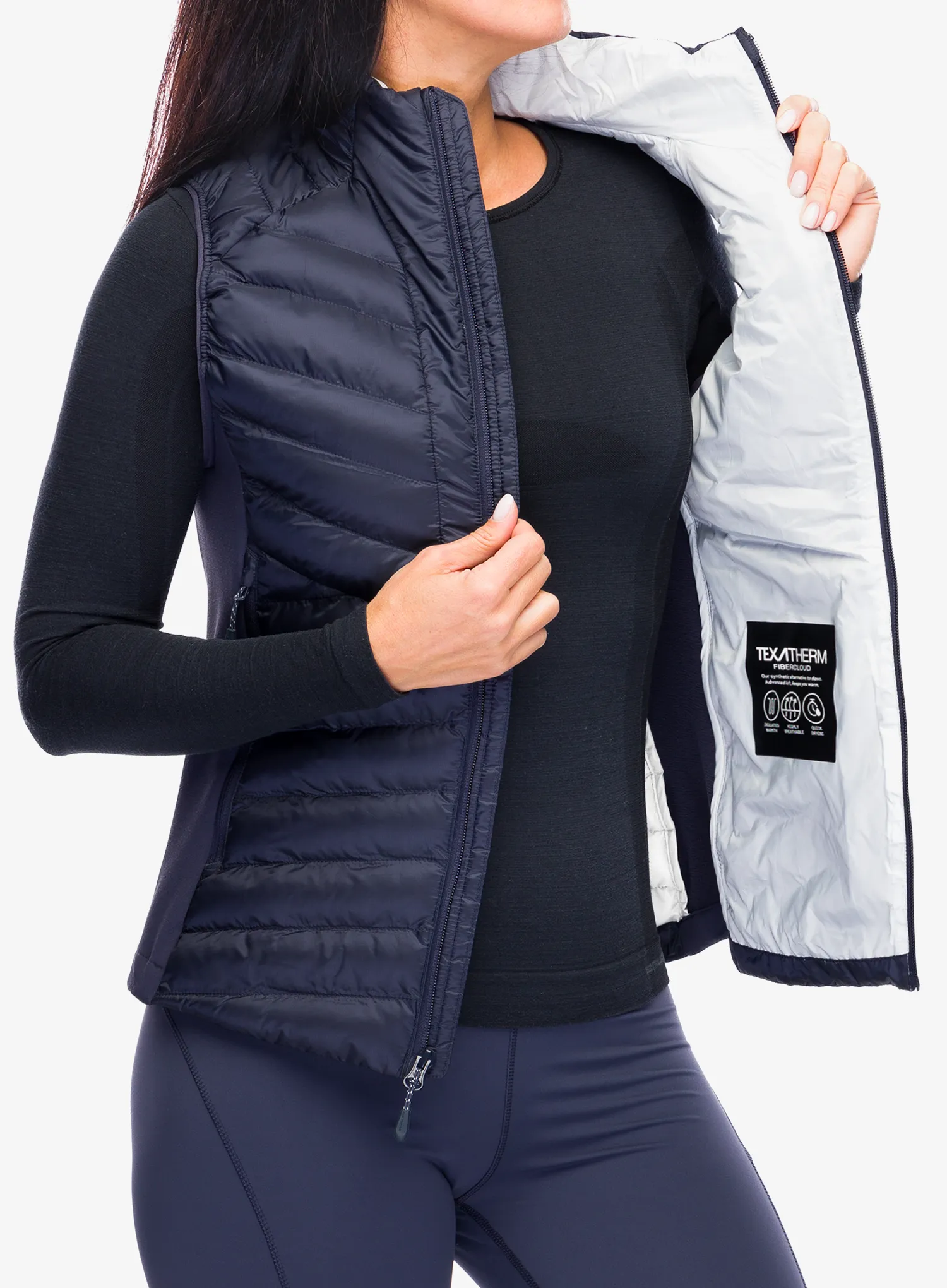 Жилет жіночий Jack Wolfskin Routeburn Pro Ins Vest - graphite/cool grey