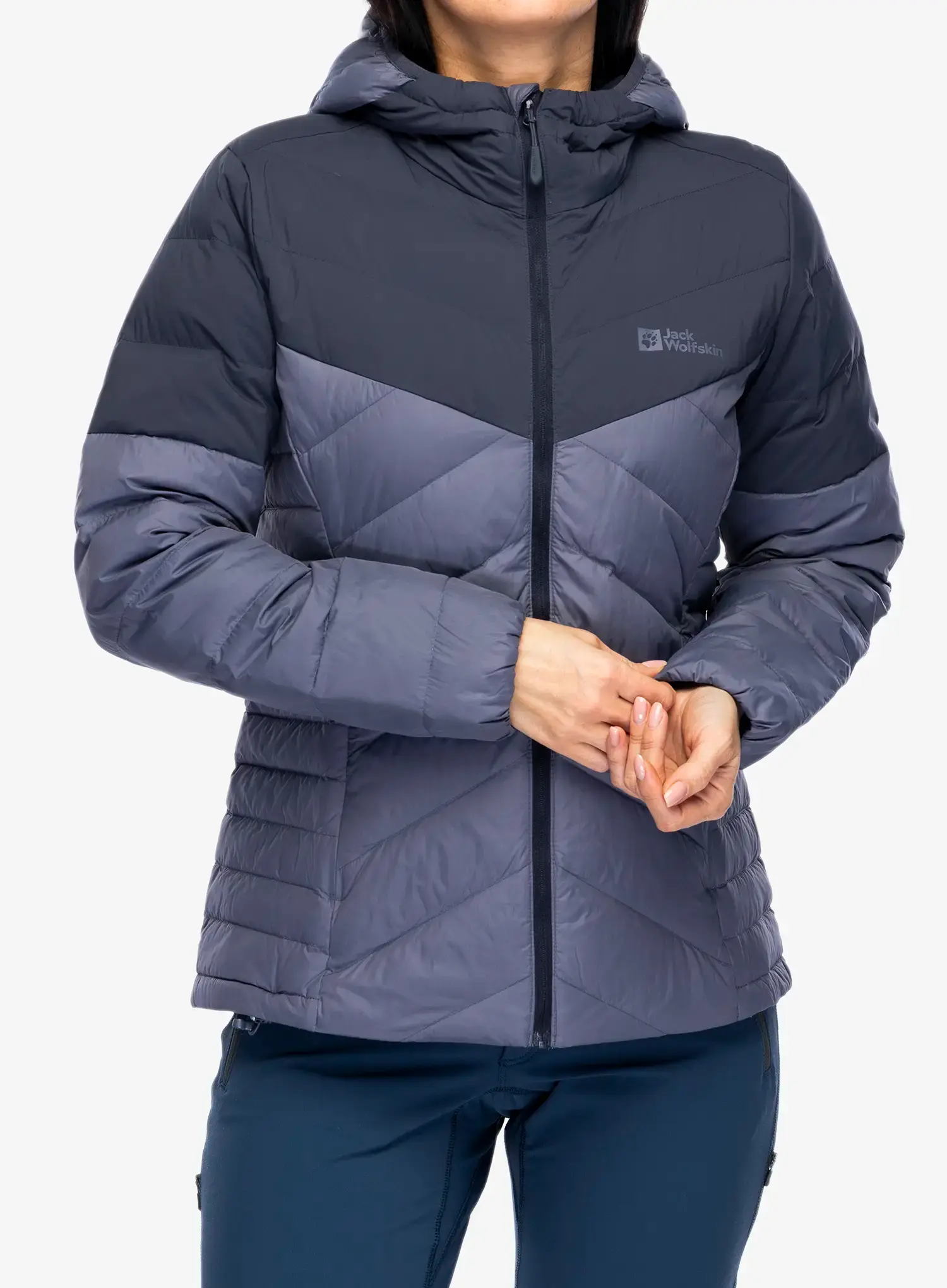 Пуховик жіночий Jack Wolfskin Tundra Down Hoody - dolphin