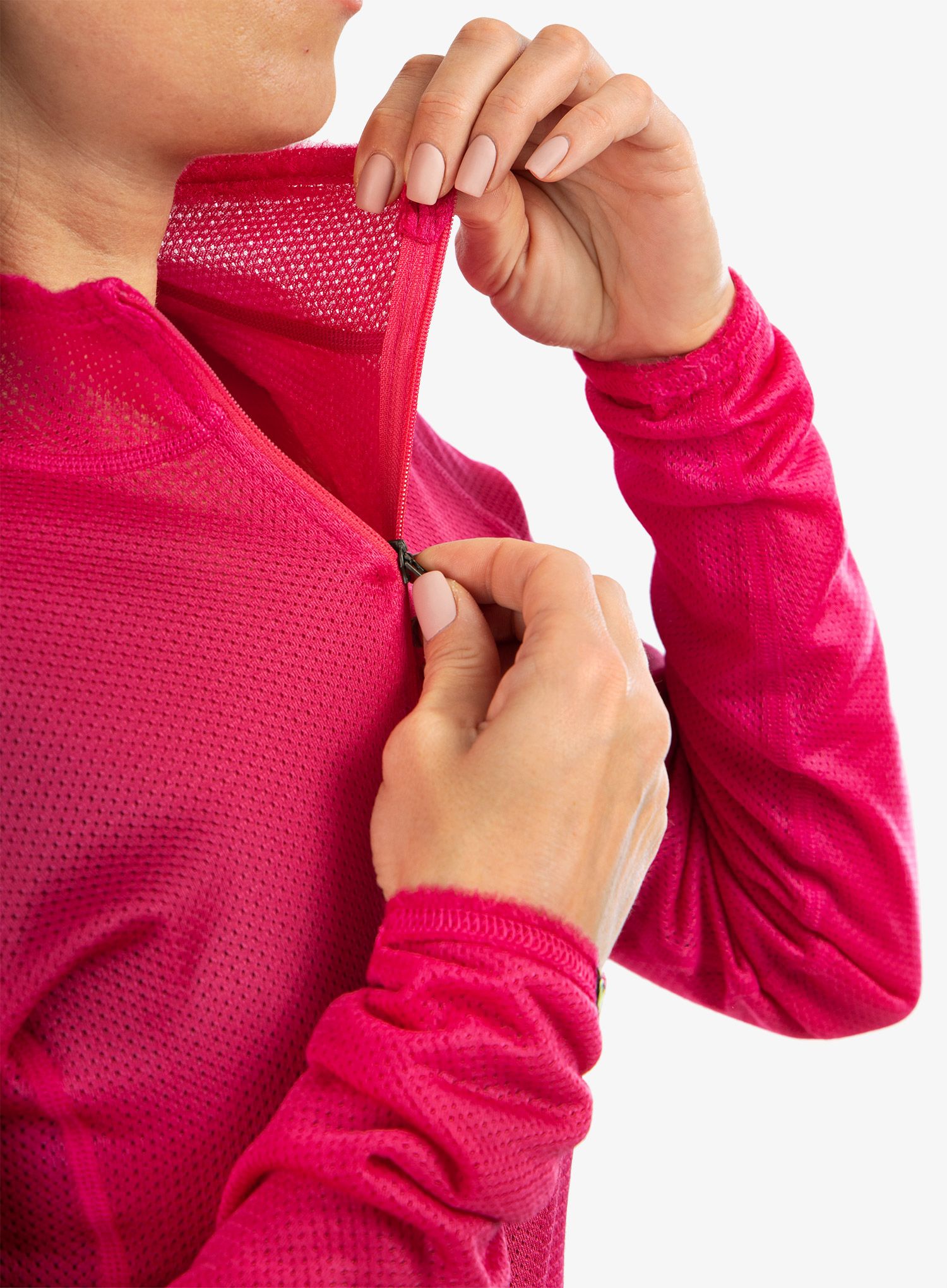 Кофта жіноча Karpos Alagna Half Zip Light Fleece - cabaret
