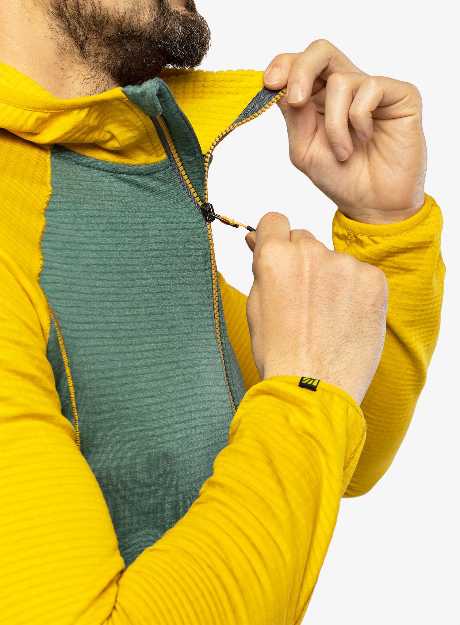Кофта Karpos Ambrizzola Full-Zip Hoodie - north atlantic/lemon curry