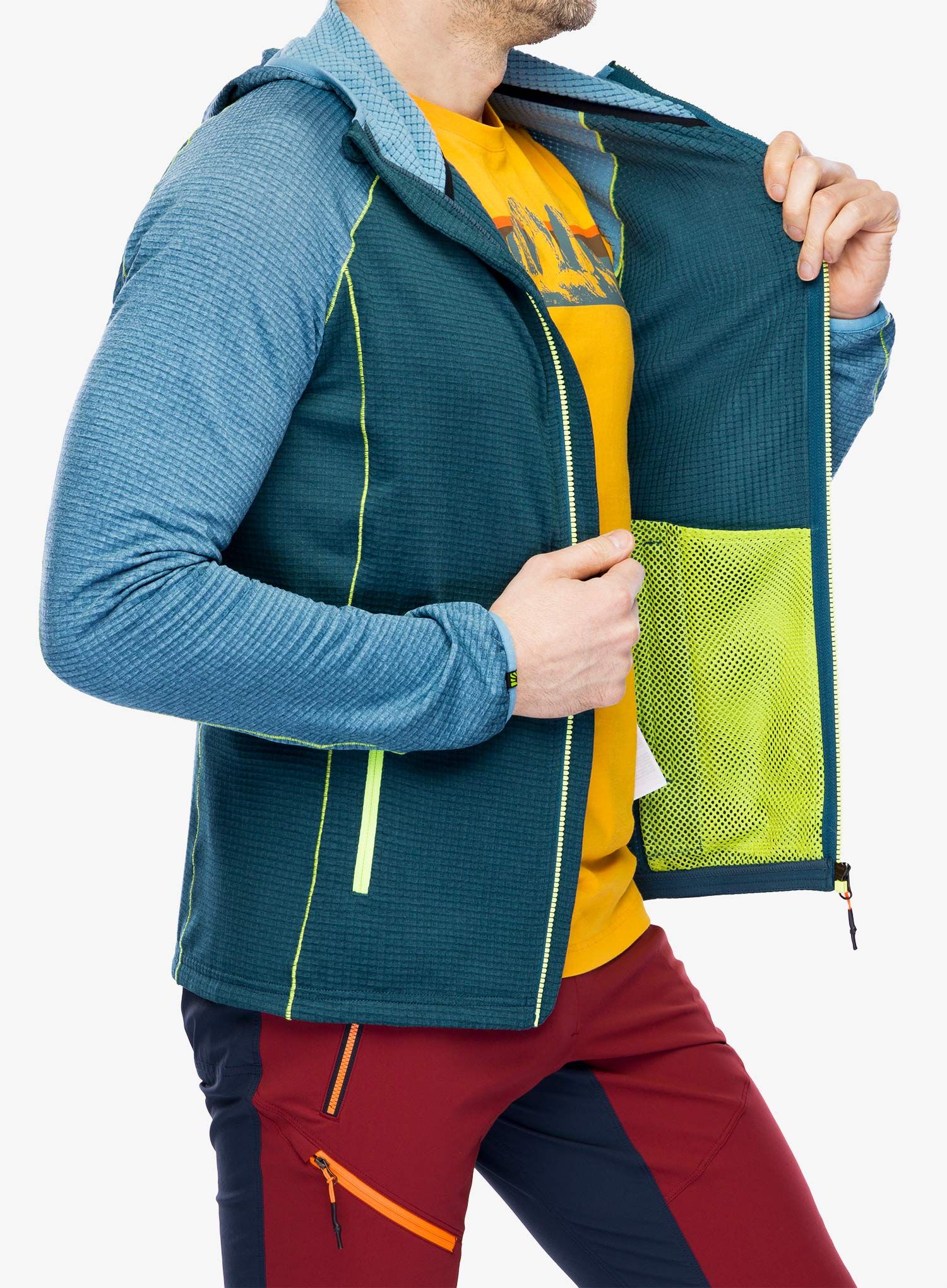 Кофта з каптуром Karpos Ambrizzola Full-Zip Hoodie - stargazer/niagara