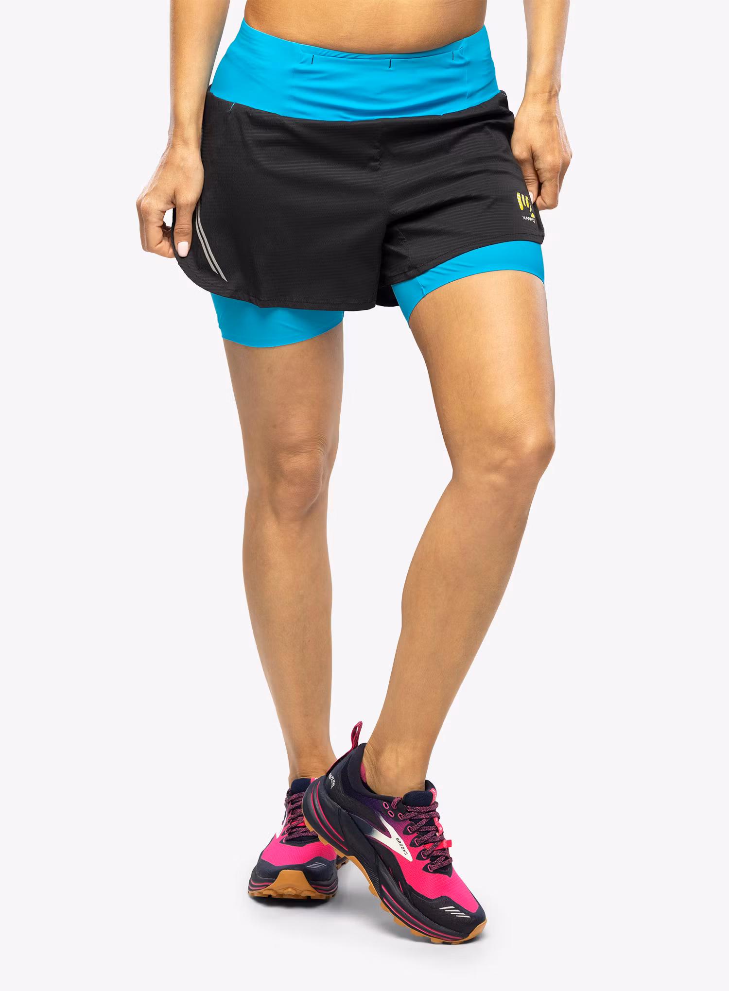 Шорти для бігу жіночі Karpos Cengia Short - blue atoll/black