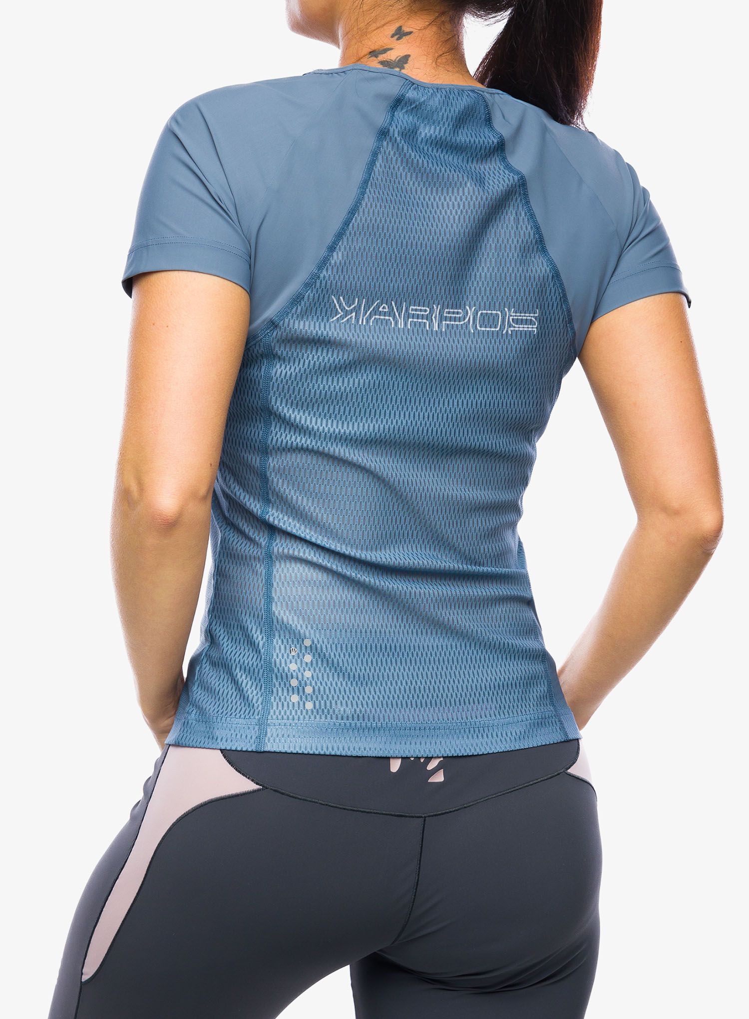 Футболка для бігу жіноча Karpos Lavaredo Evo Jersey - bluefin